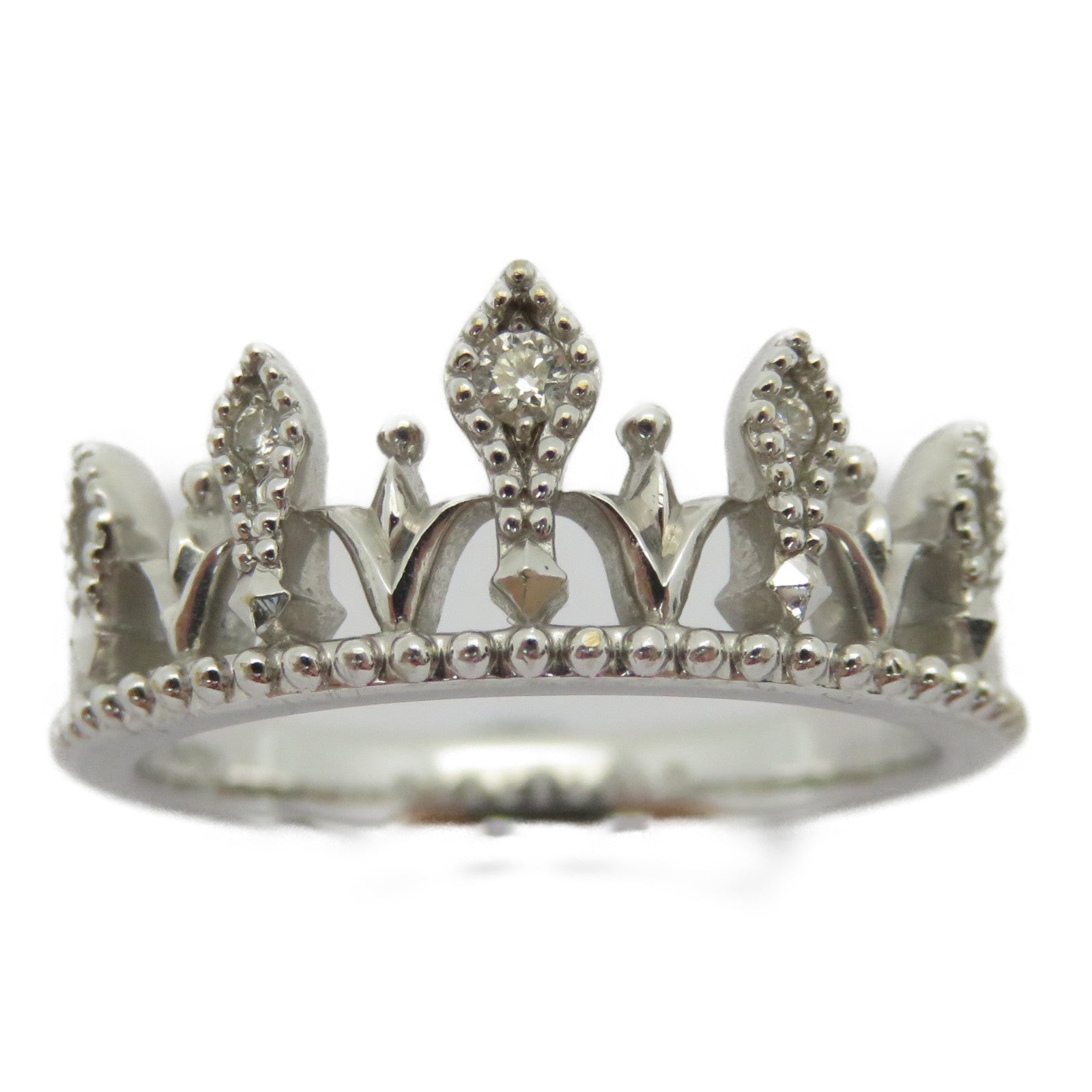 JEWELRY 18K白金Diamond Ring 0.03ct鑽石戒指US#5