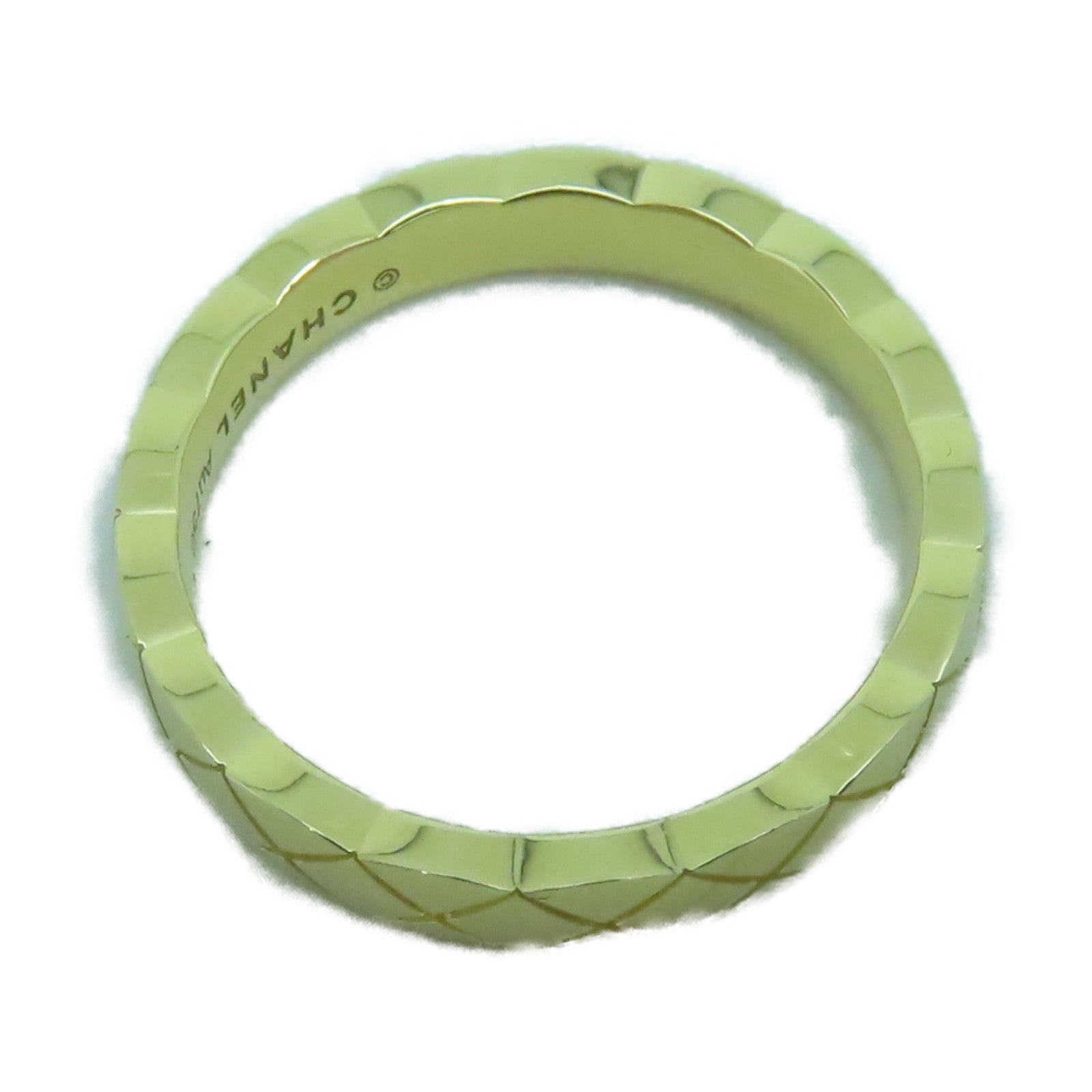 CHANEL 18K黃金CoCo Crush戒指US#4.25金色