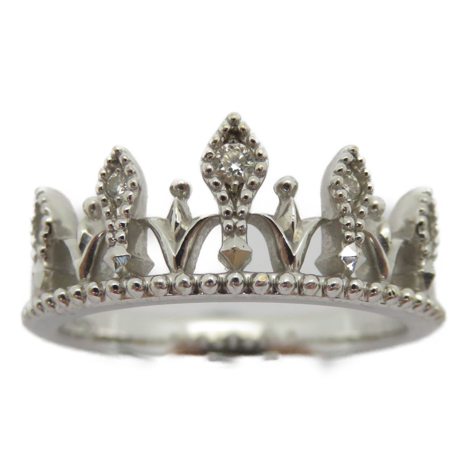 JEWELRY 18K白金Diamond Ring 0.03ct鑽石戒指US#5