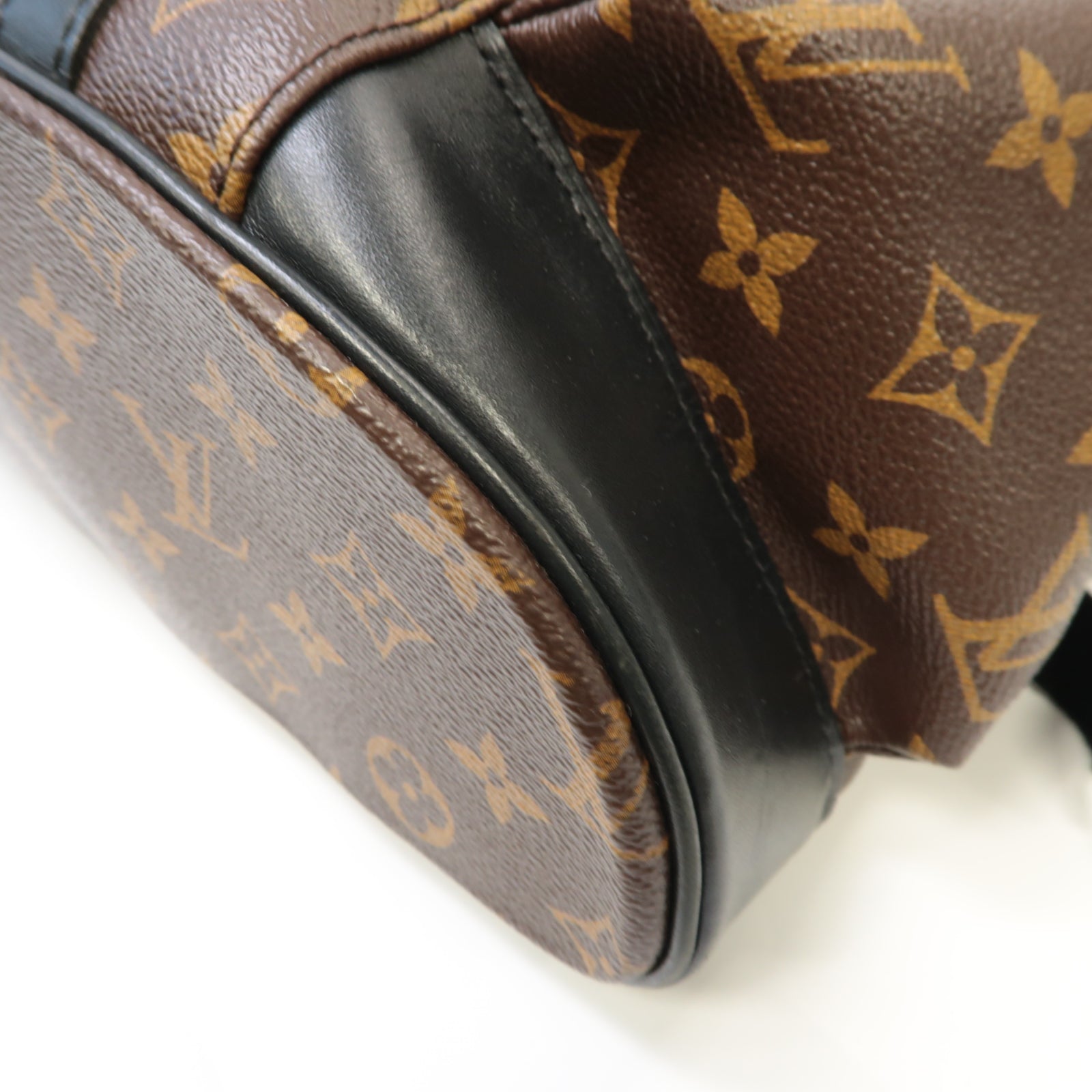 LOUIS VUITTON Monogram Macassar Christopher MM Backpack銀扣背包啡色/黑色