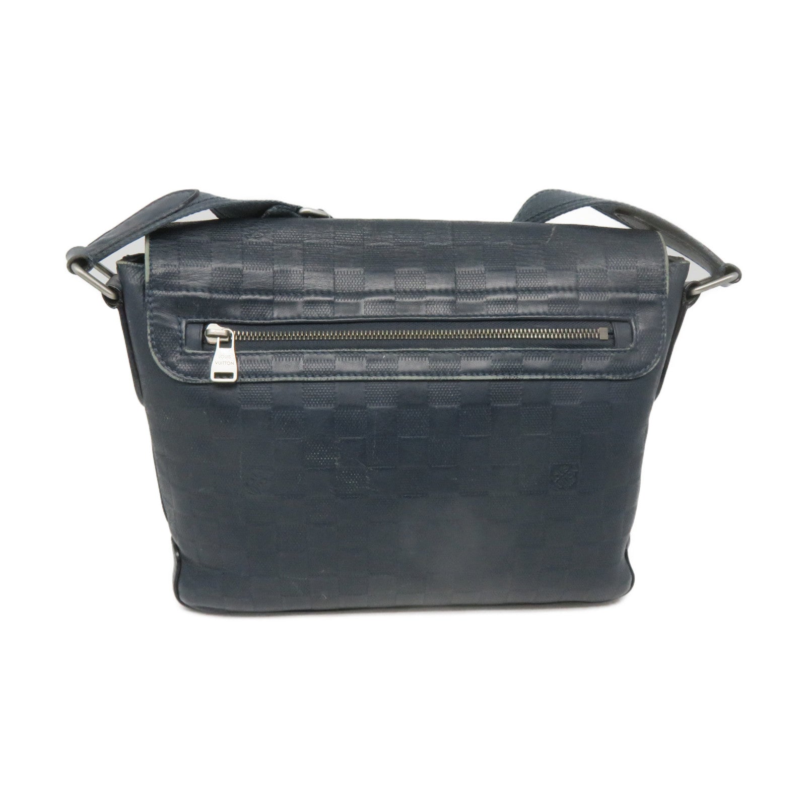 LOUIS VUITTON Damier Infini Leather Shoulder Bag Blue – Brand Off