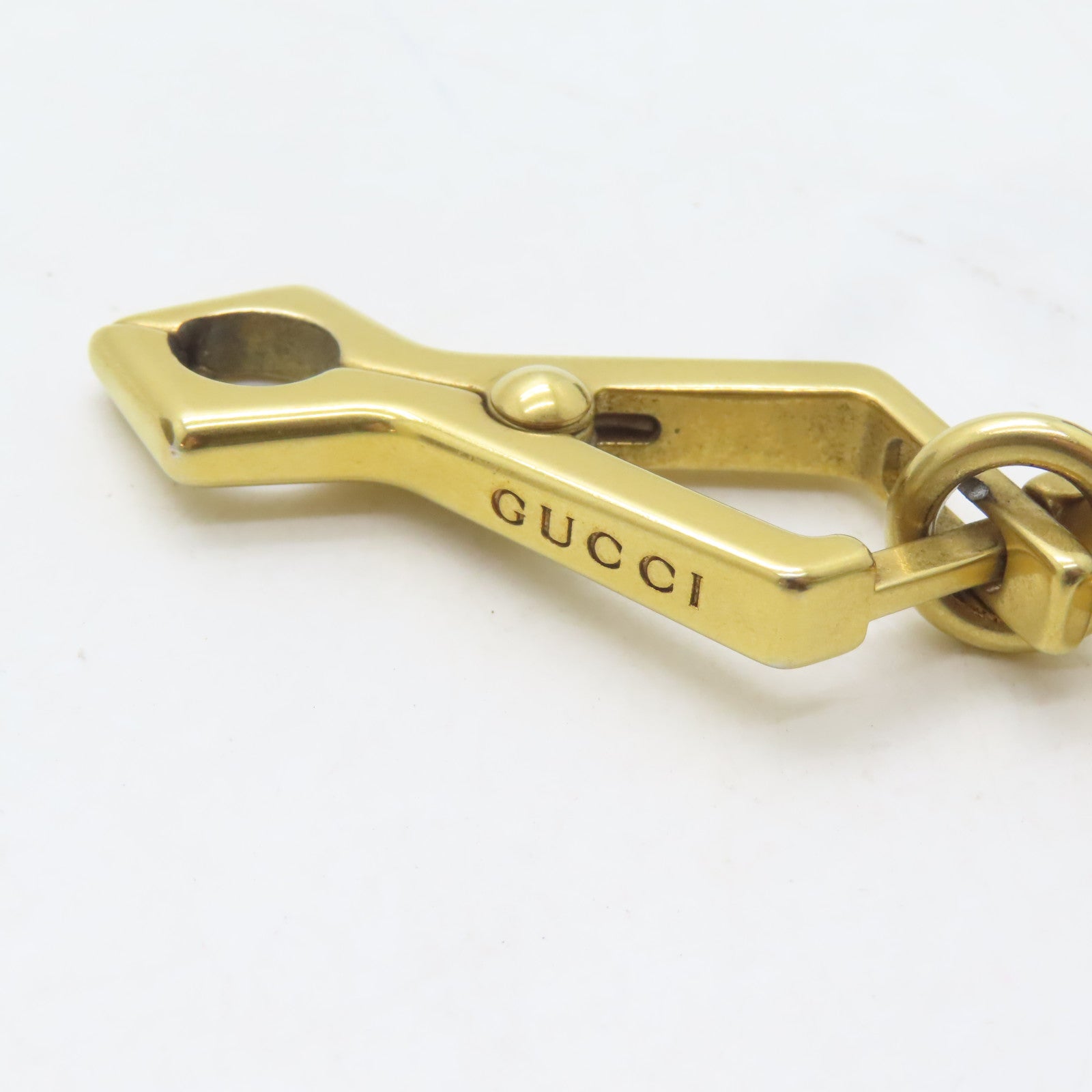 GUCCI 塗層帆布Shoulder Bag金扣肩背袋啡色