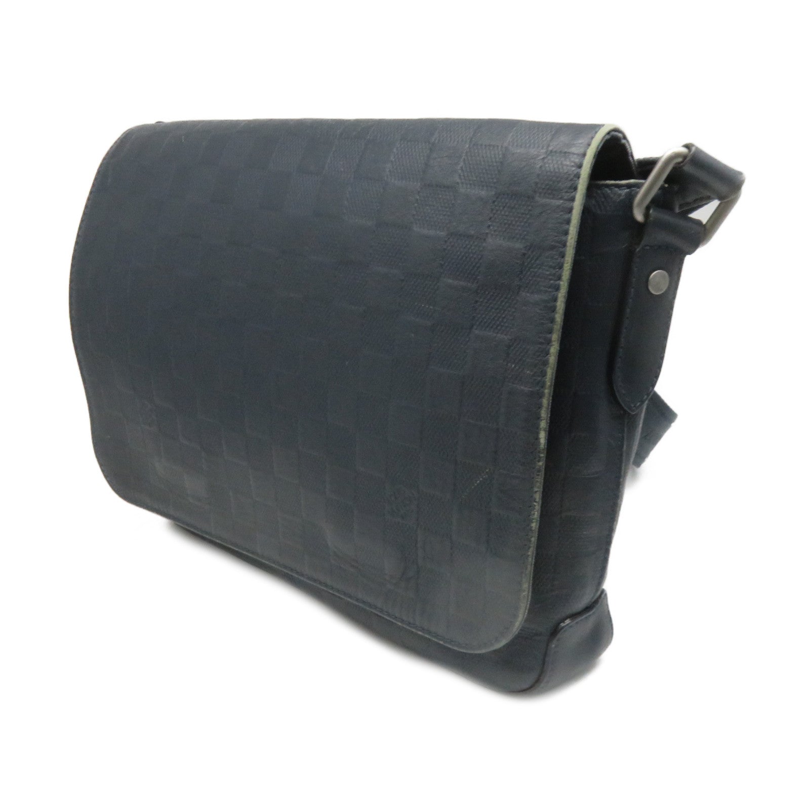 LOUIS VUITTON Damier Infini Leather Shoulder Bag Blue – Brand Off