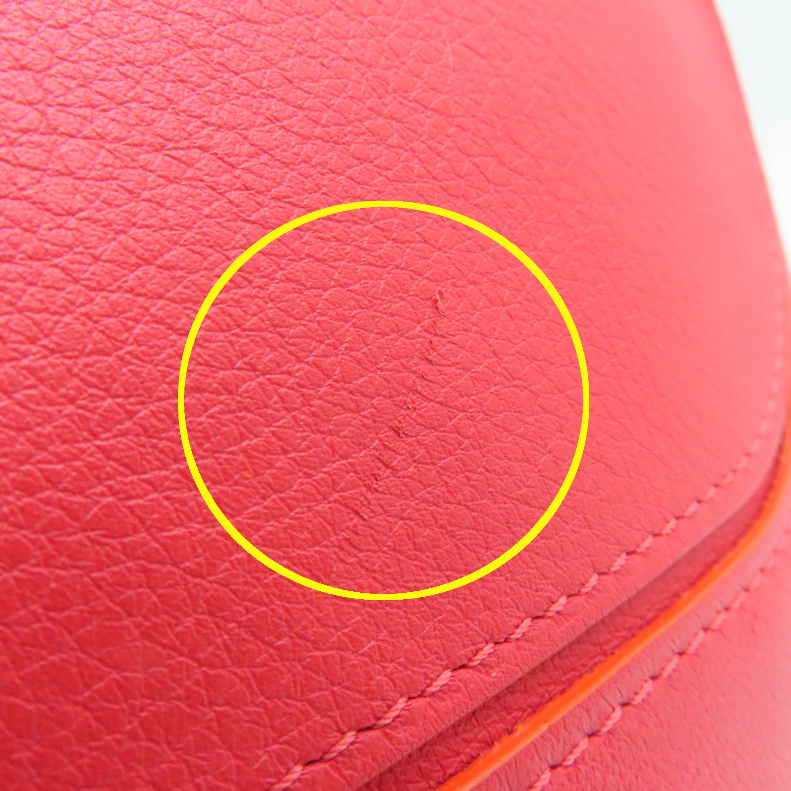 SELECTION 牛皮皮革Delvaux Shoulder Bag金扣肩背袋红色