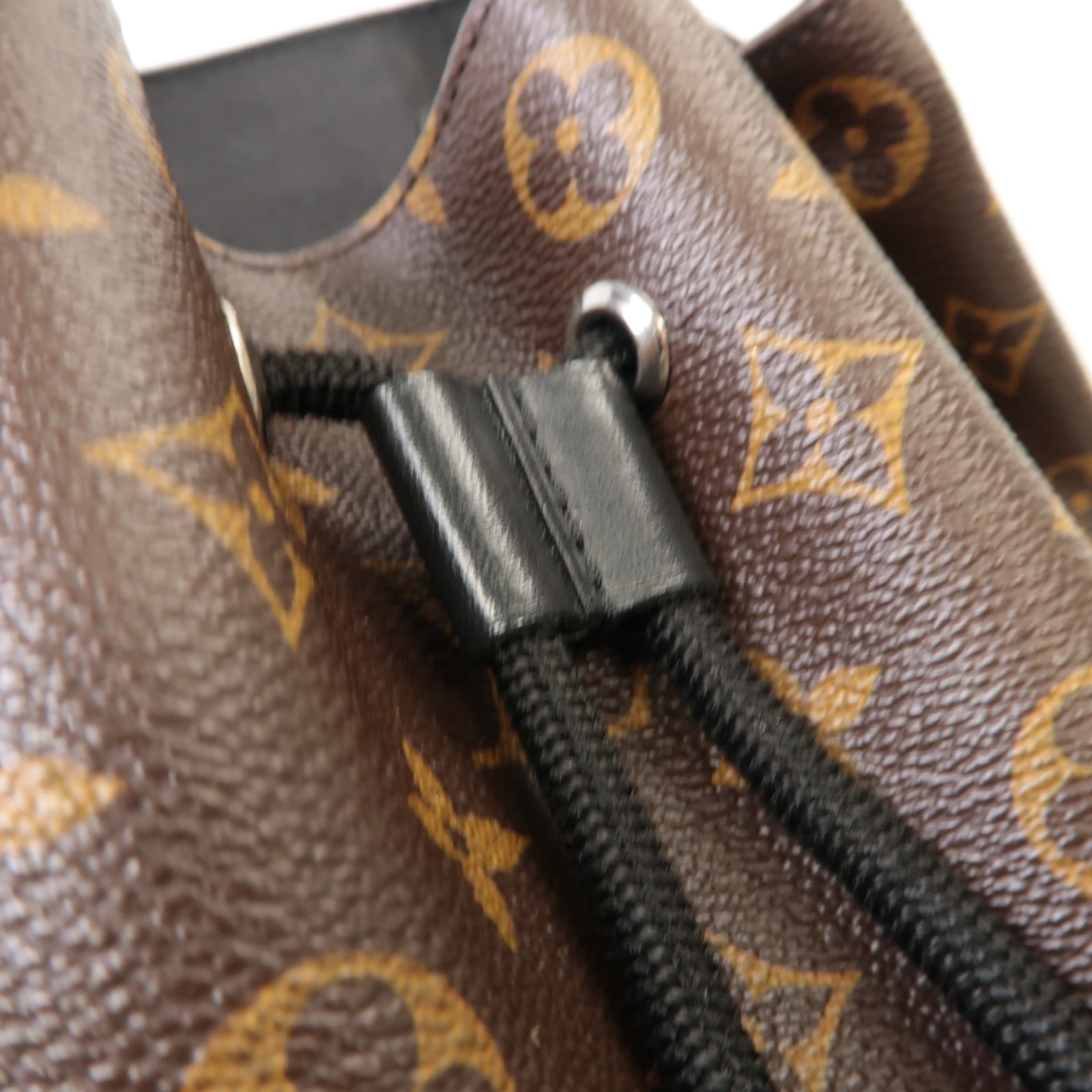 LOUIS VUITTON Monogram Macassar Christopher MM Backpack銀扣背包啡色/黑色
