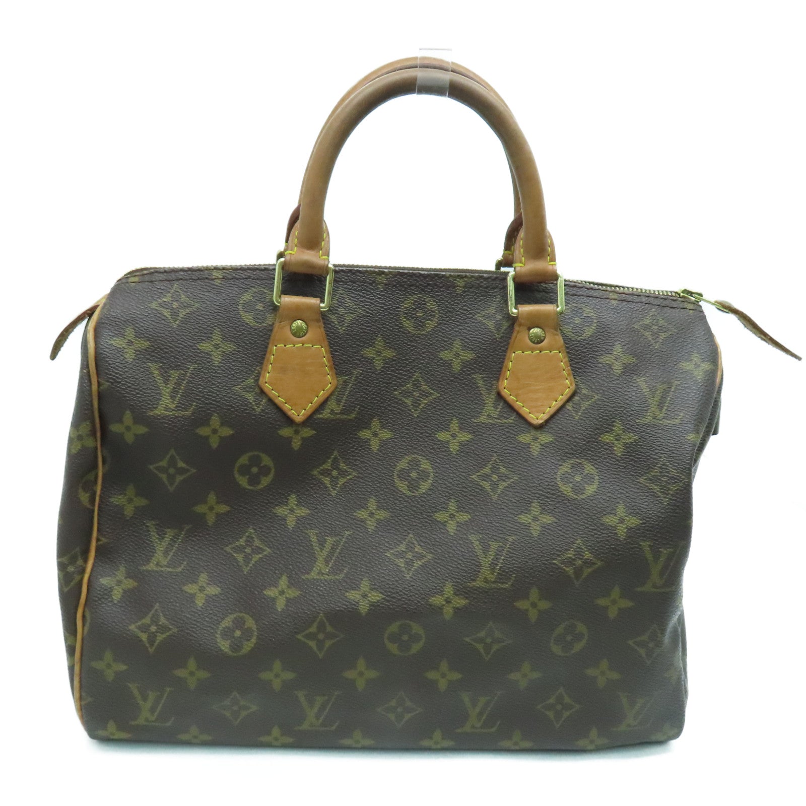 LOUIS VUITTON Monogram Speedy 30手挽袋金扣啡色