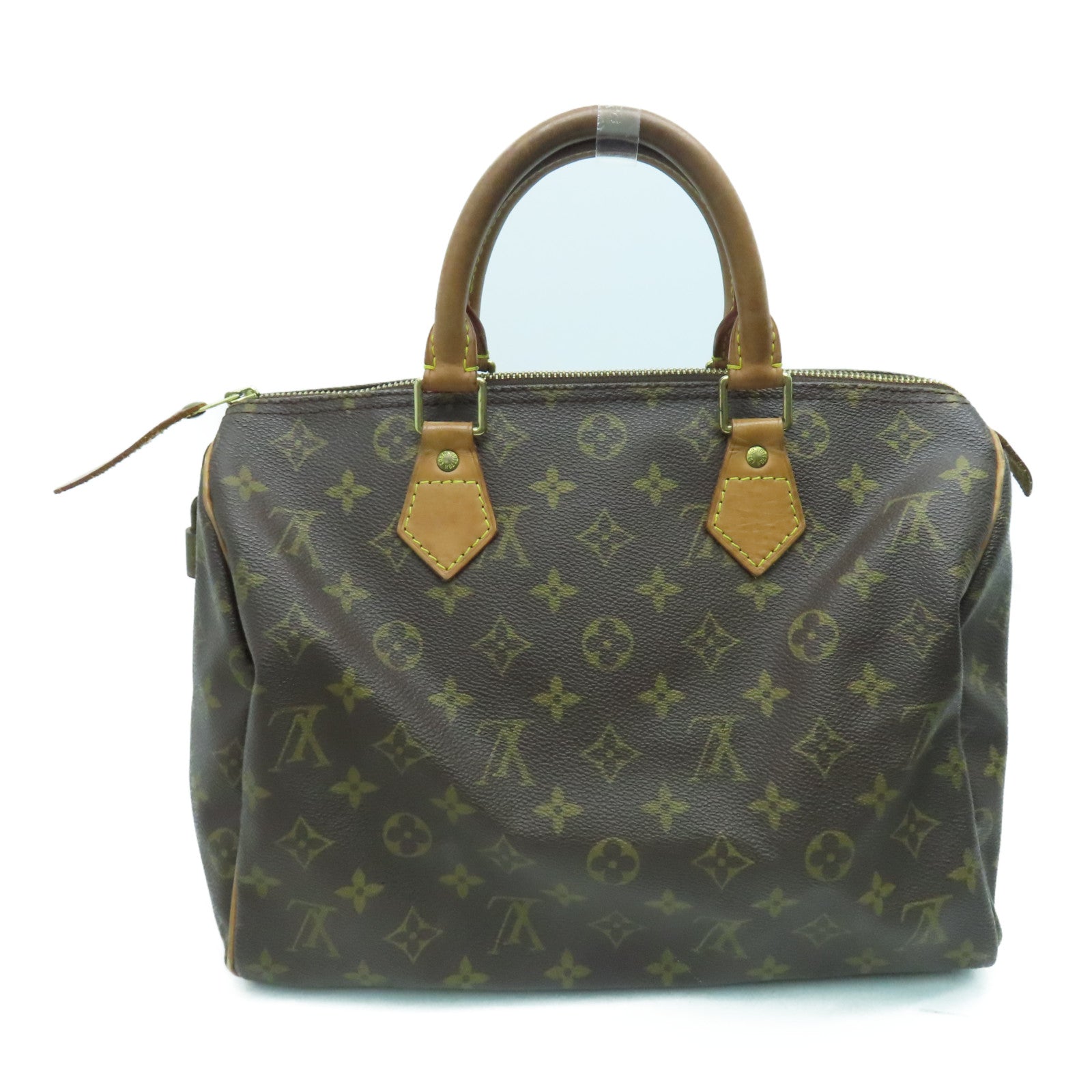 LOUIS VUITTON Monogram Speedy 30手挽袋金扣啡色