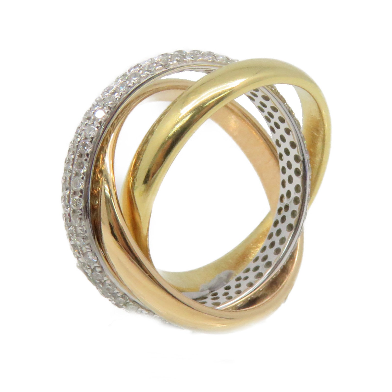JEWELRY K18白金/玫瑰金/黃金Gold Ring戒指US#6