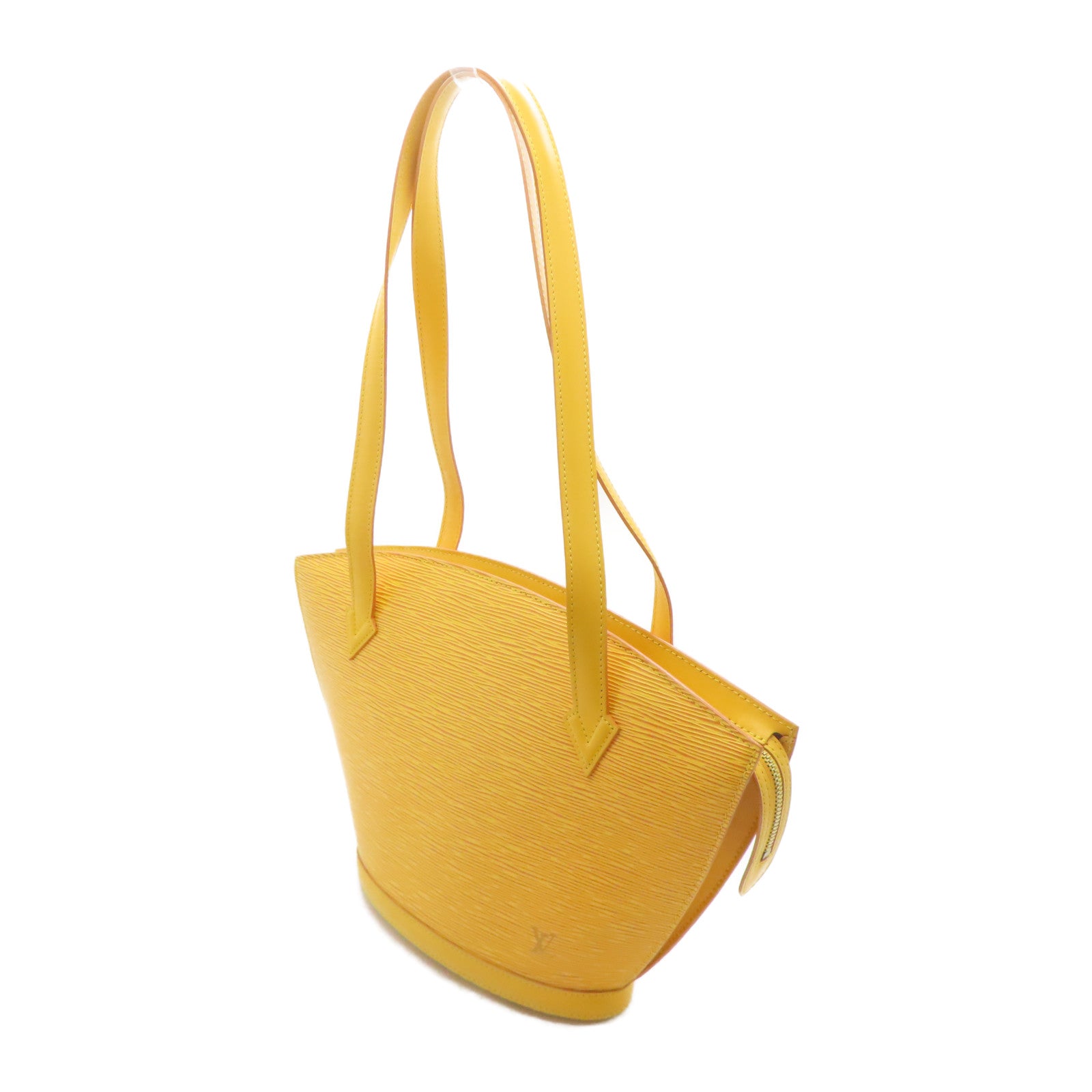 LOUIS VUITTON Epi Saint Jacques金扣肩背袋黃色