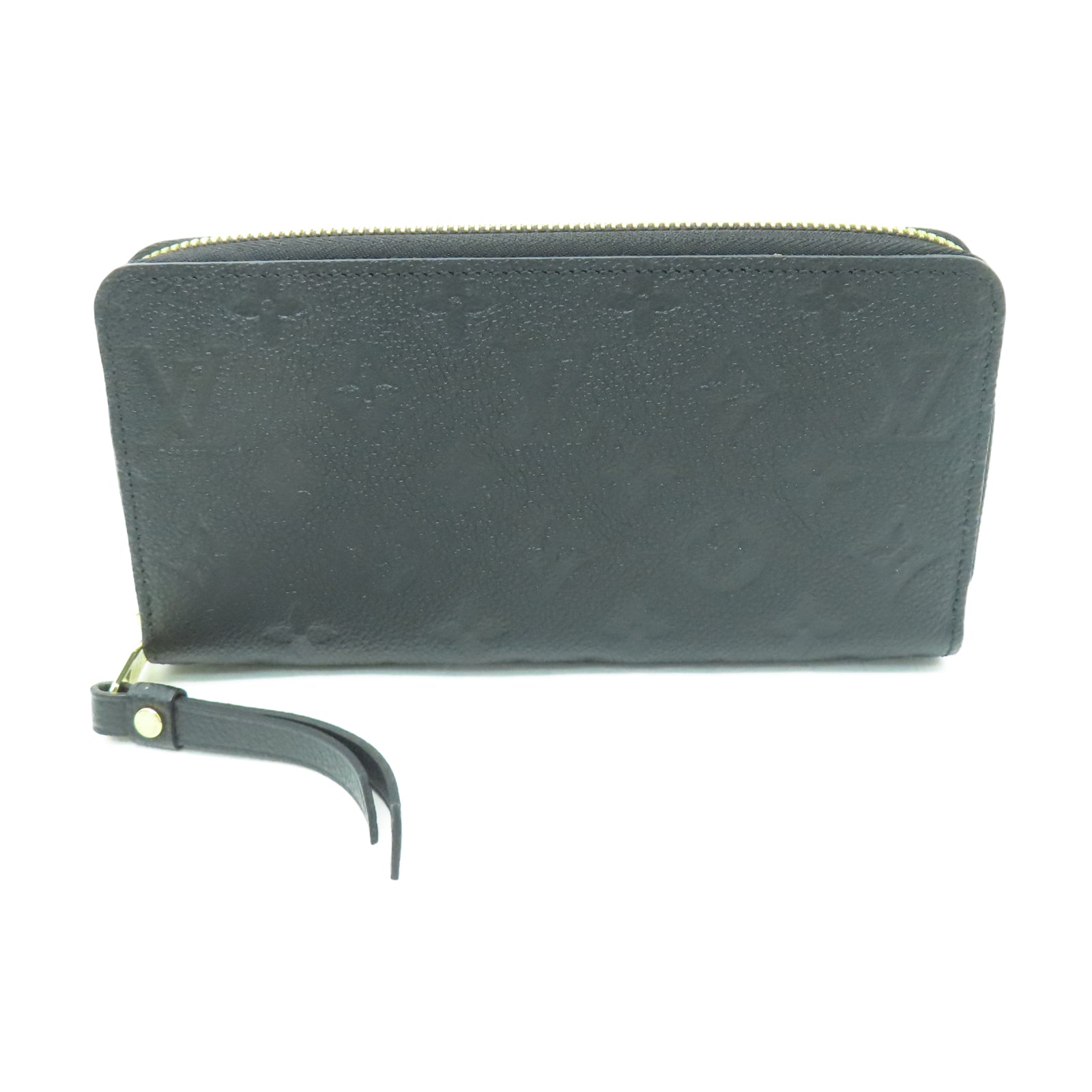 LOUIS VUITTON Monogram Empreinte Zipper Long Wallet金扣長錢包黑色
