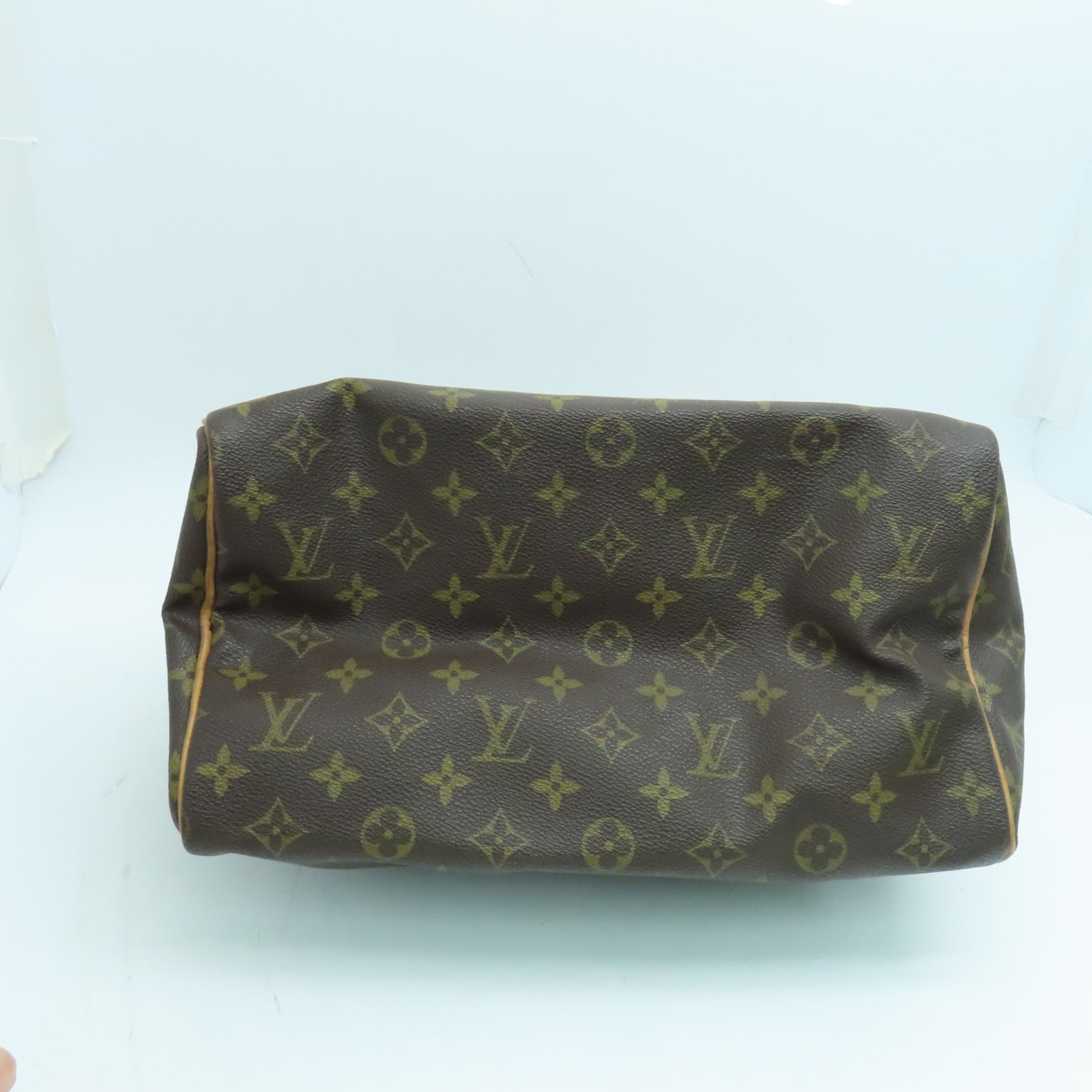 LOUIS VUITTON Monogram Speedy 30手挽袋金扣啡色
