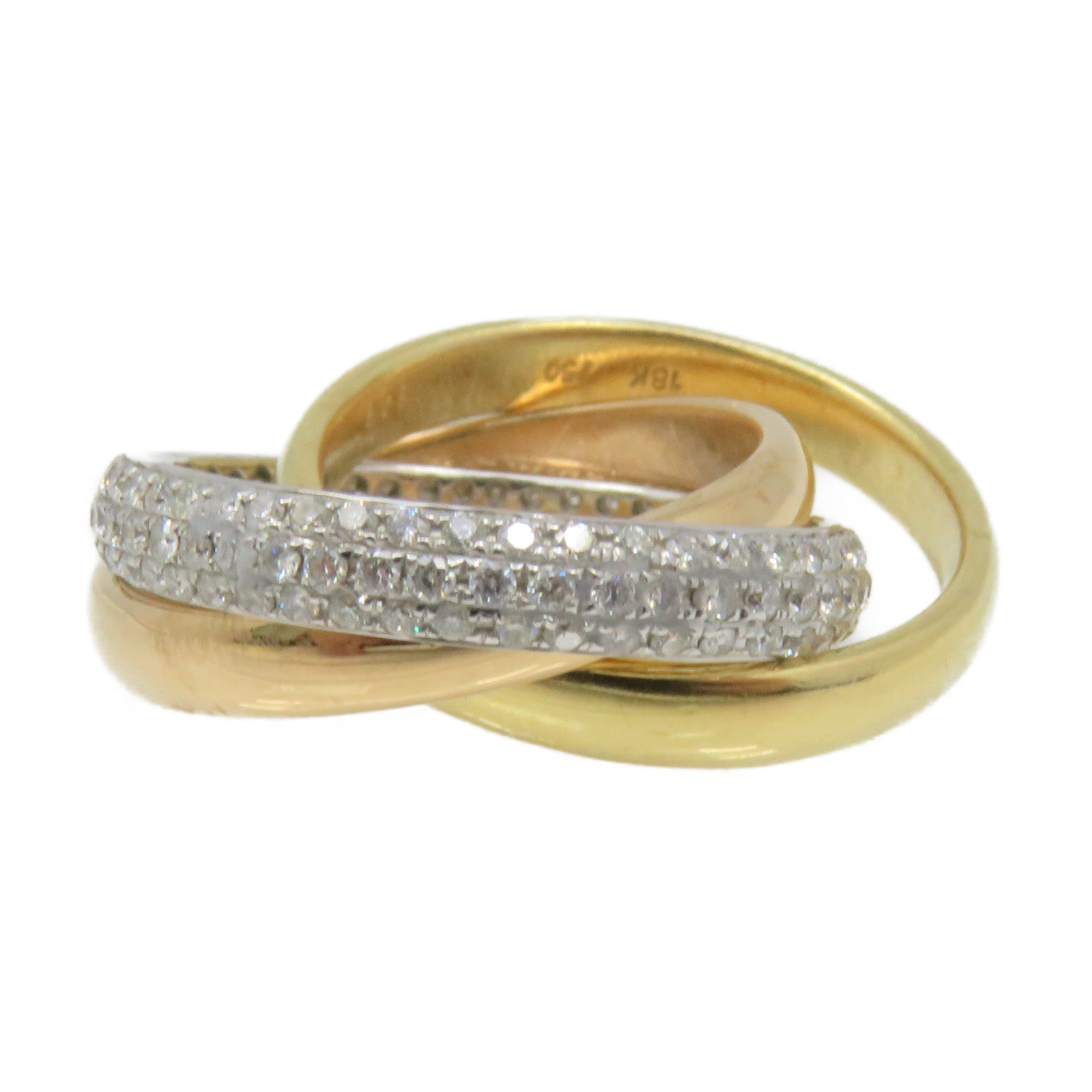 JEWELRY K18白金/玫瑰金/黃金Gold Ring戒指US#6