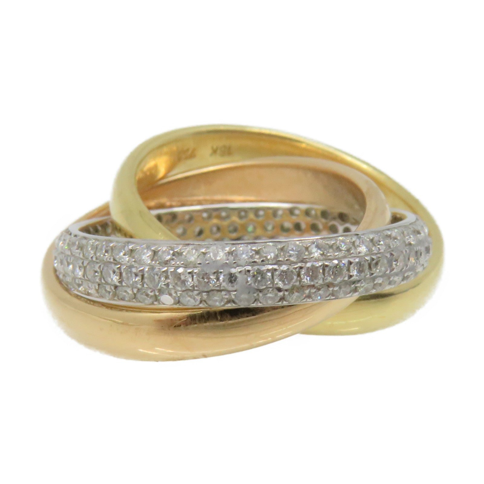 JEWELRY K18白金/玫瑰金/黃金Gold Ring戒指US#6