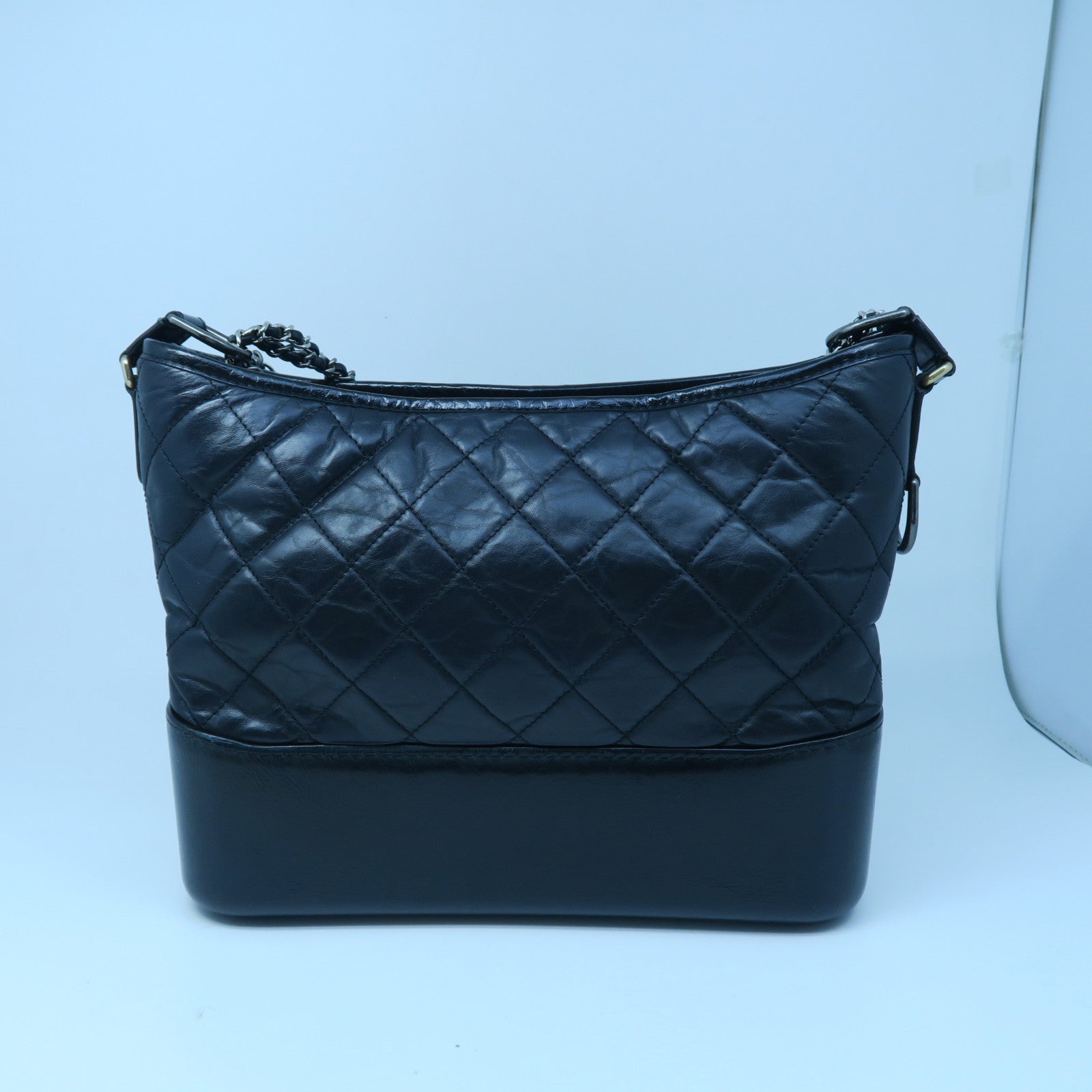 CHANEL 【激減優惠】牛皮皮革Gabrielle金扣鏈帶肩背袋黑色