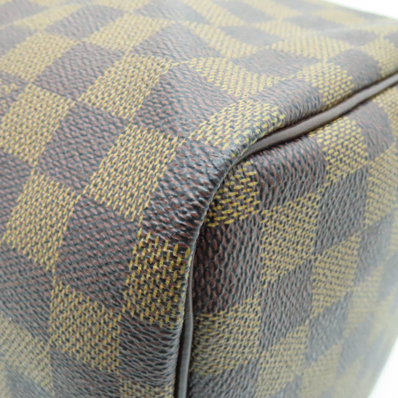 LOUIS VUITTON Damier Ebene Speedy 30金扣手挽袋啡色