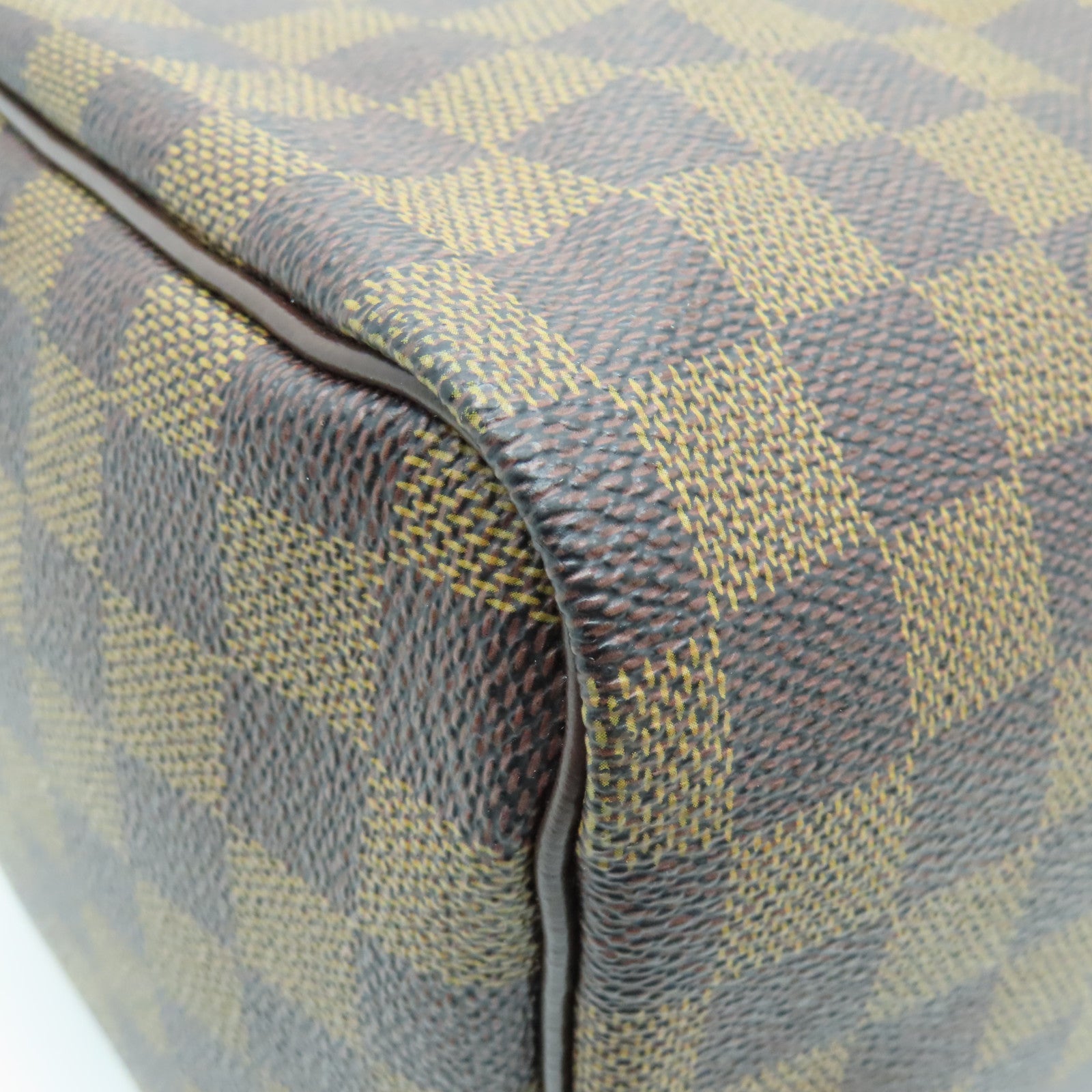 LOUIS VUITTON Damier Ebene Speedy 30金扣手挽袋啡色
