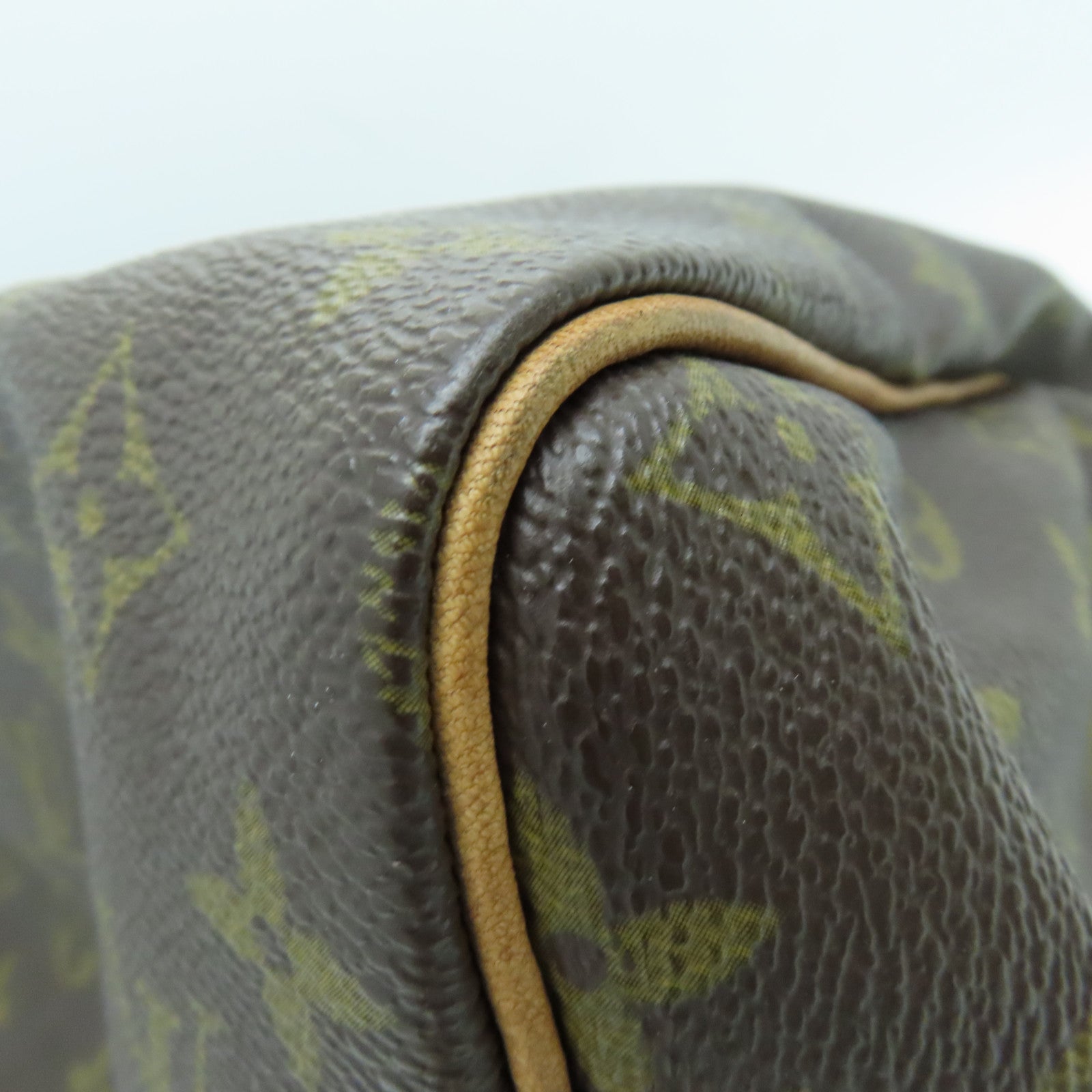 LOUIS VUITTON Monogram Speedy 30手挽袋金扣啡色
