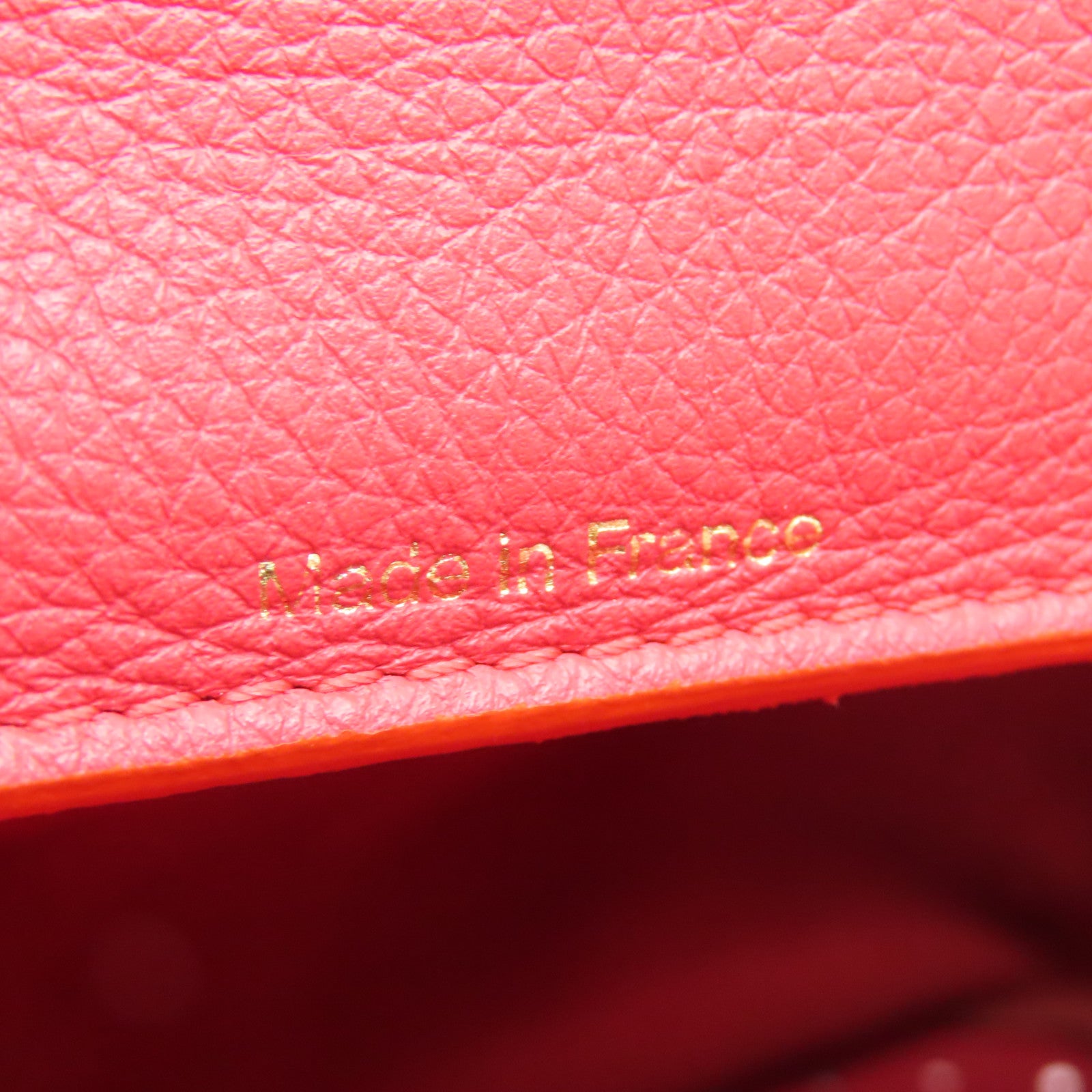 SELECTION 牛皮皮革Delvaux Shoulder Bag金扣肩背袋红色