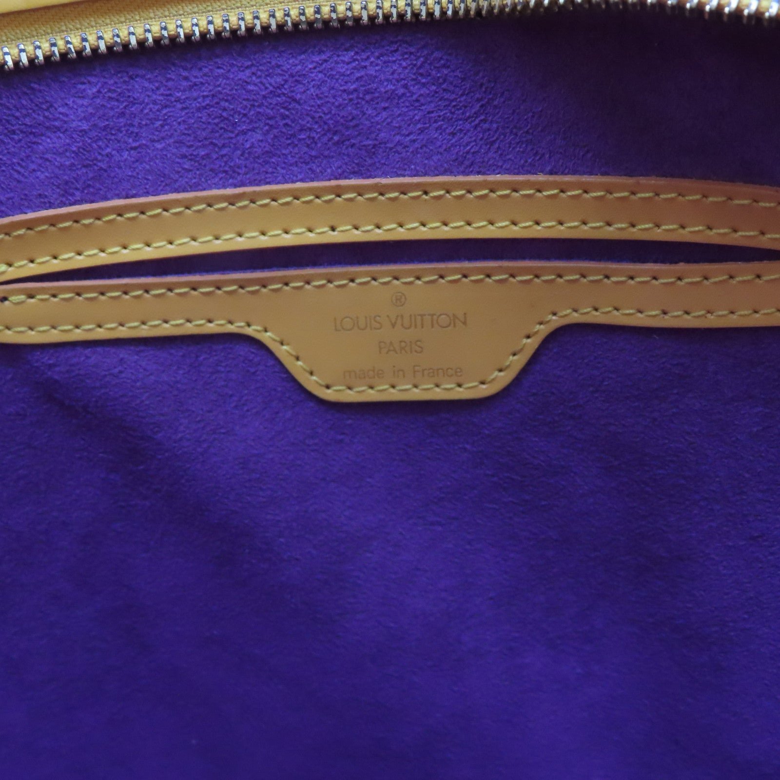LOUIS VUITTON Epi Saint Jacques金扣肩背袋黃色
