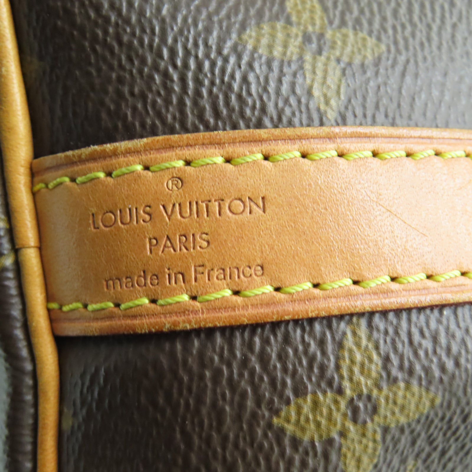 LOUIS VUITTON Monogram Speedy 25 Gold Buckle Shoulder Bag Brown