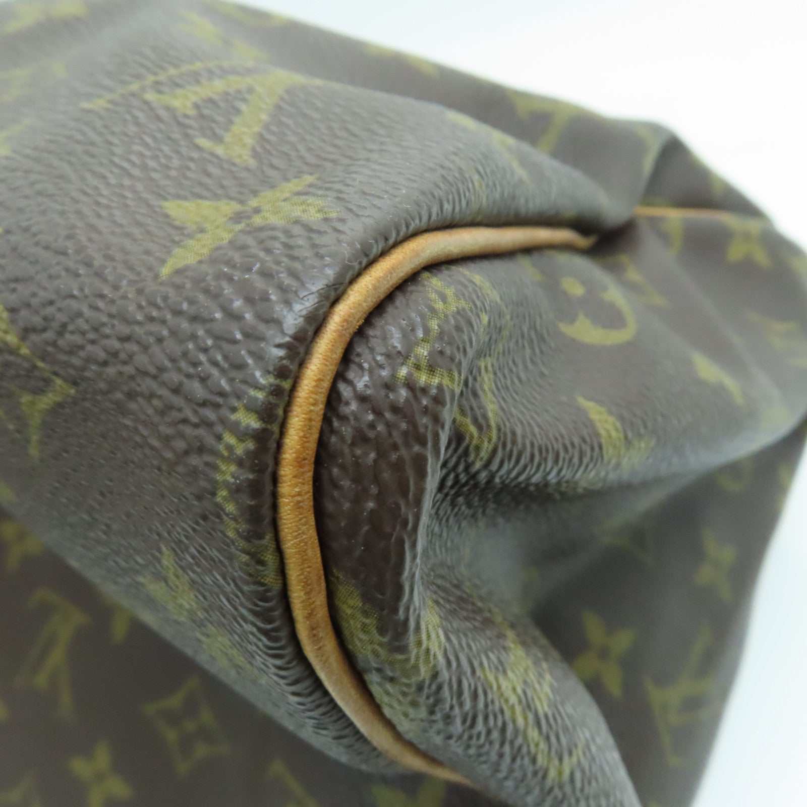 LOUIS VUITTON Monogram Speedy 30手挽袋金扣啡色
