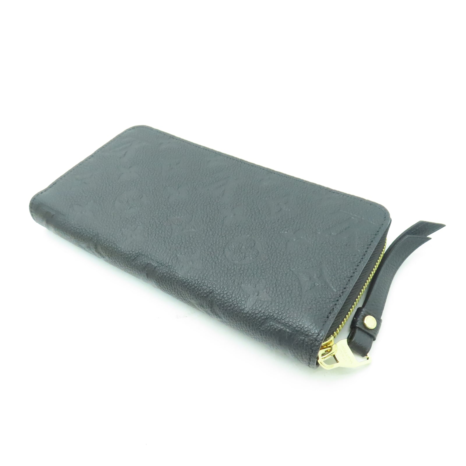 LOUIS VUITTON Monogram Empreinte Zipper Long Wallet金扣長錢包黑色