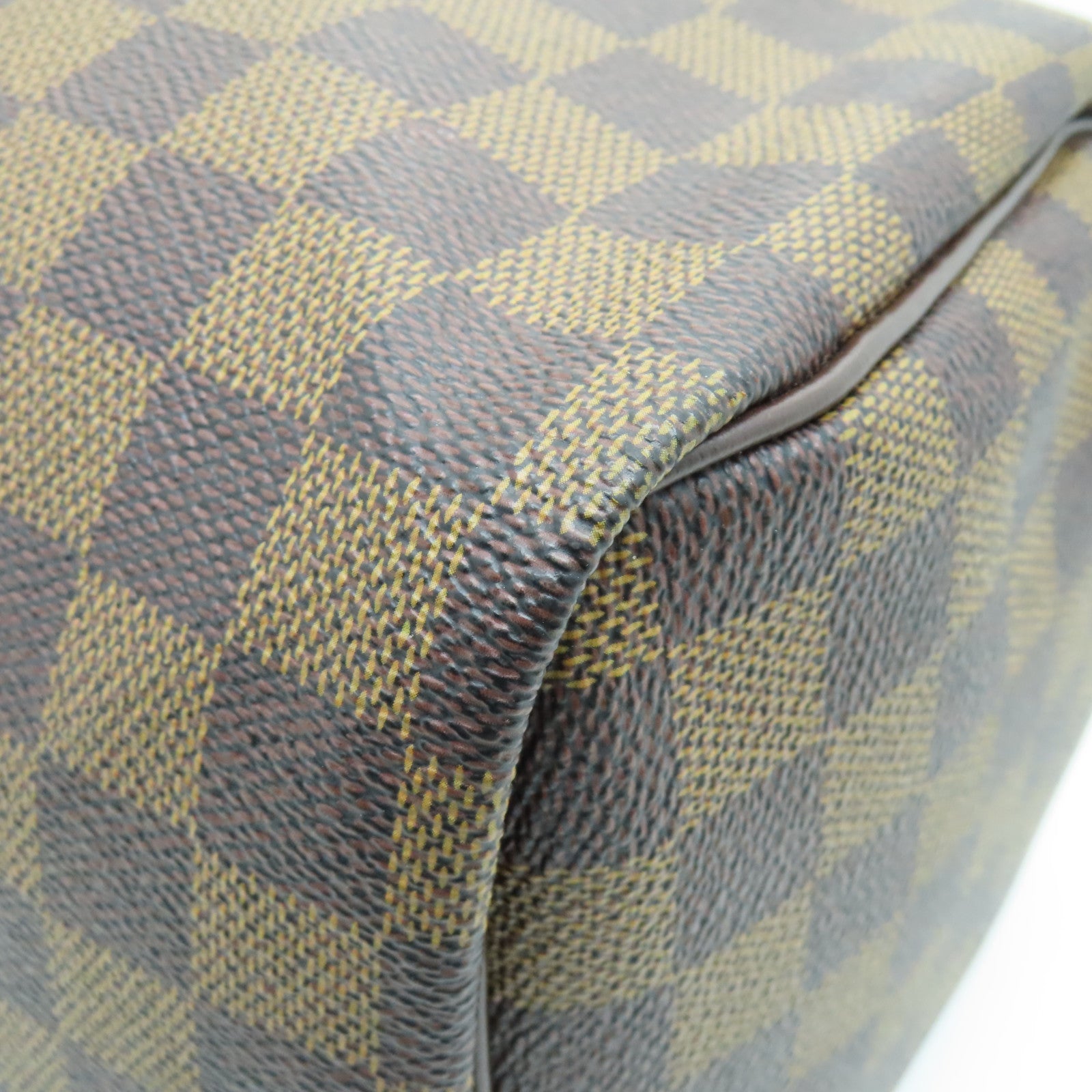 LOUIS VUITTON Damier Ebene Speedy 30金扣手挽袋啡色