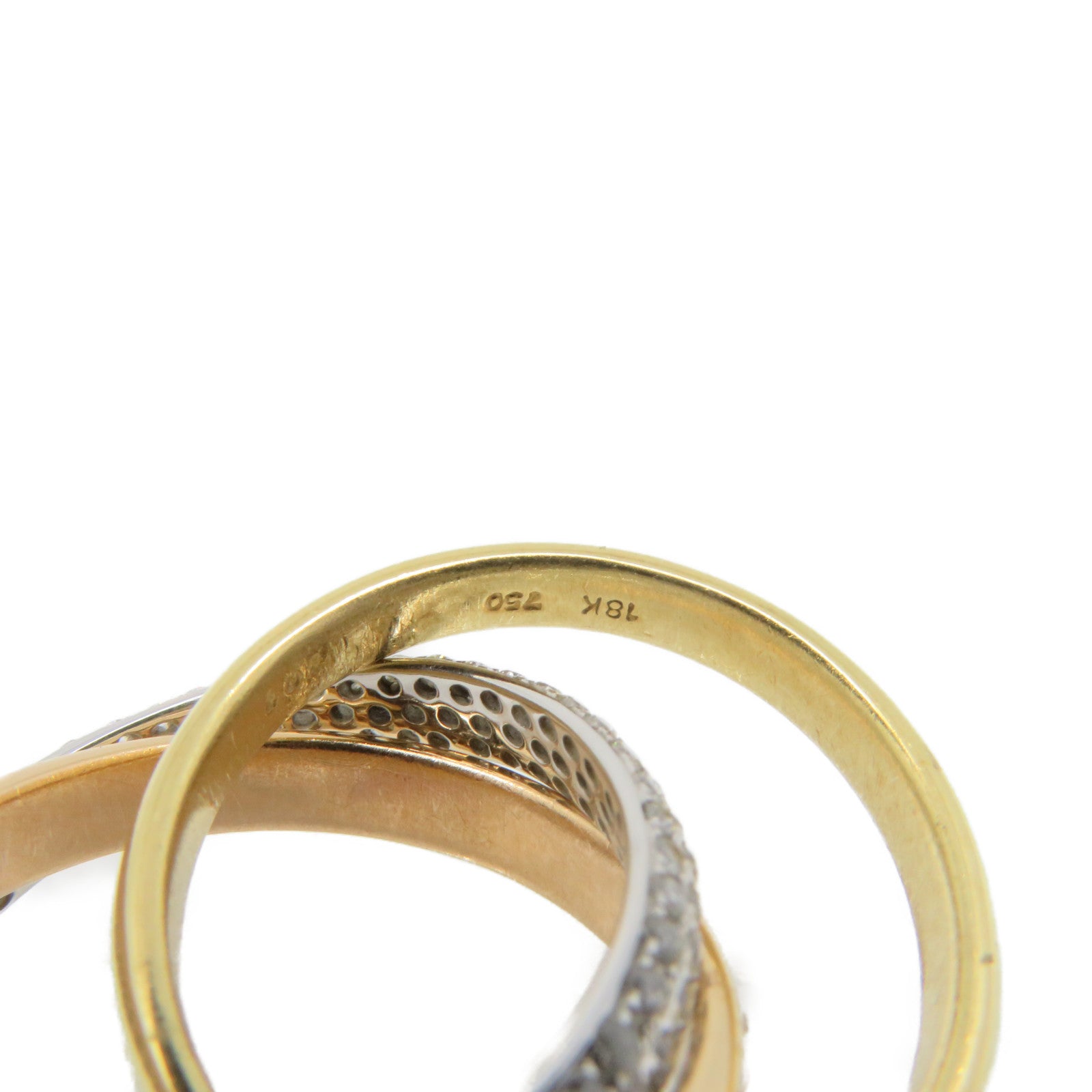 JEWELRY K18白金/玫瑰金/黃金Gold Ring戒指US#6