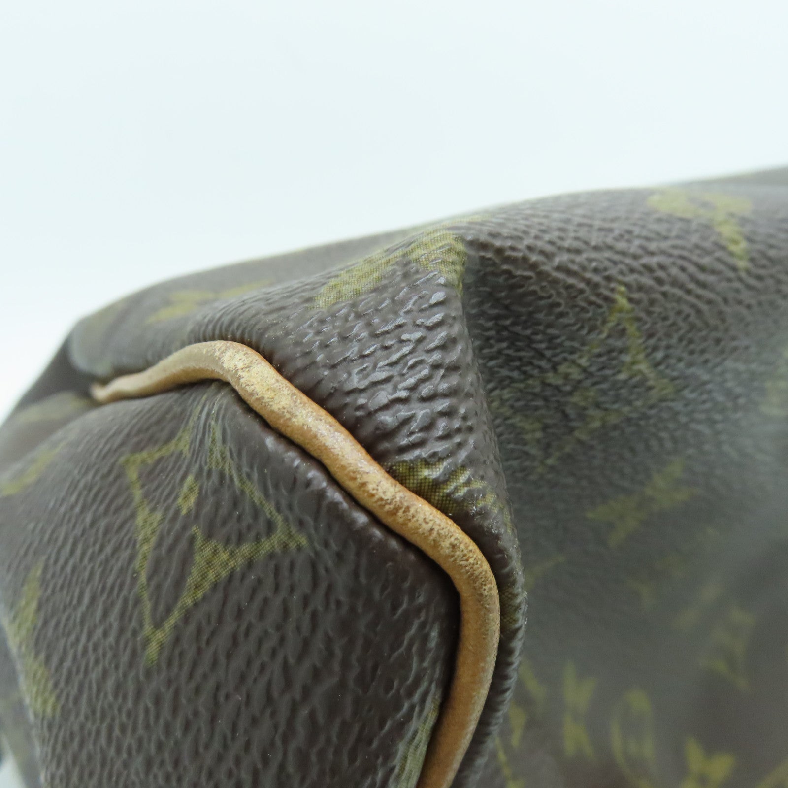 LOUIS VUITTON Monogram Speedy 30手挽袋金扣啡色