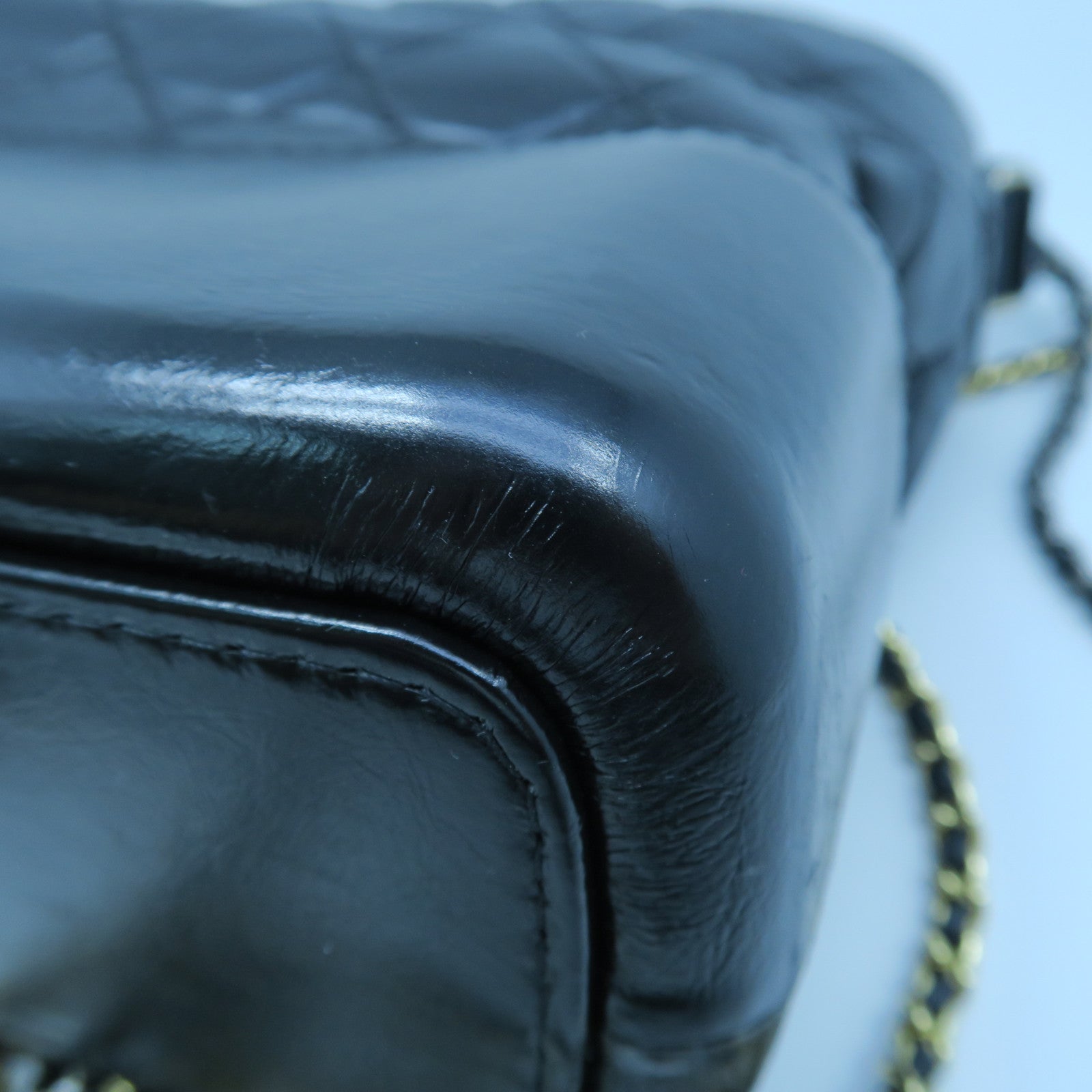 CHANEL 【激減優惠】牛皮皮革Gabrielle金扣鏈帶肩背袋黑色