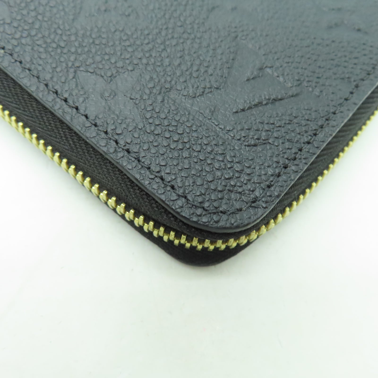 LOUIS VUITTON Monogram Empreinte Zipper Long Wallet金扣長錢包黑色
