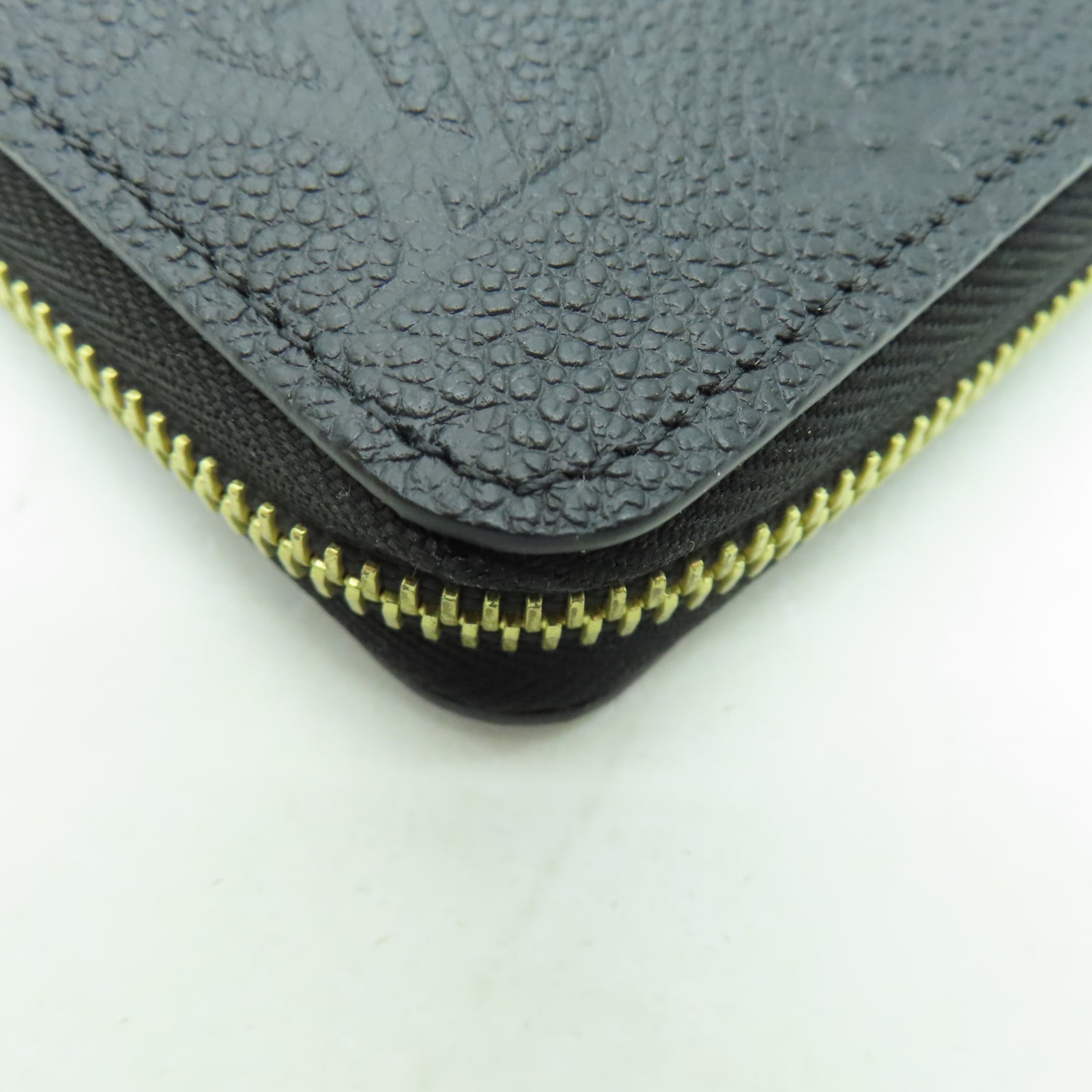 LOUIS VUITTON Monogram Empreinte Zipper Long Wallet金扣長錢包黑色