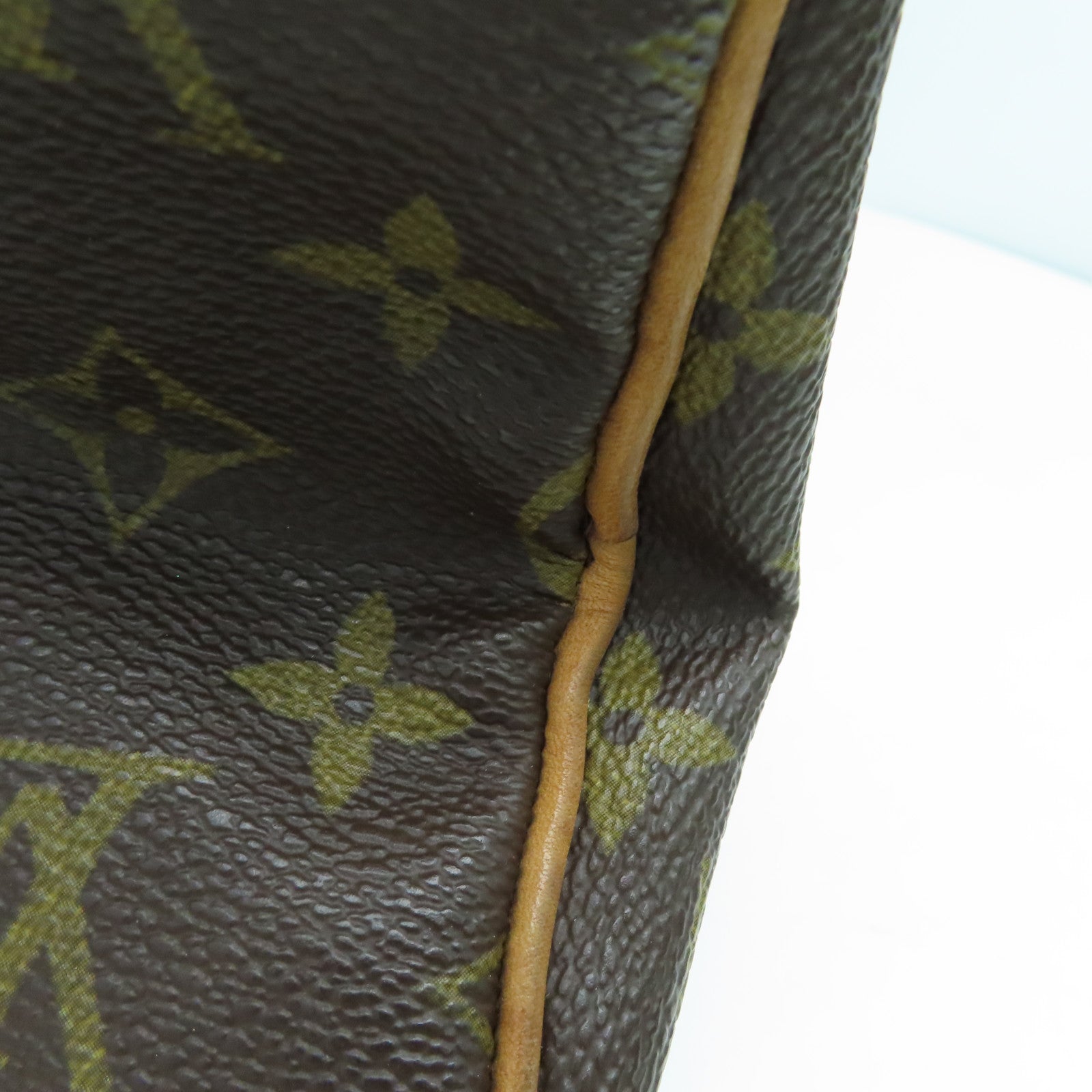 LOUIS VUITTON Monogram Speedy 30手挽袋金扣啡色