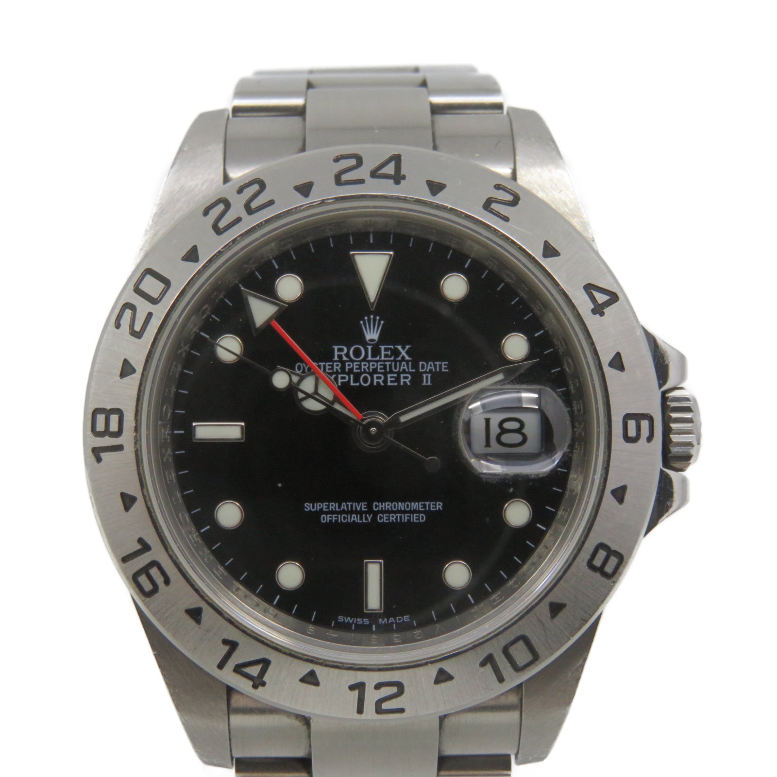 ROLEX 【激減優惠】Explorer II Watch不鏽鋼自動機芯手錶黑色/銀色