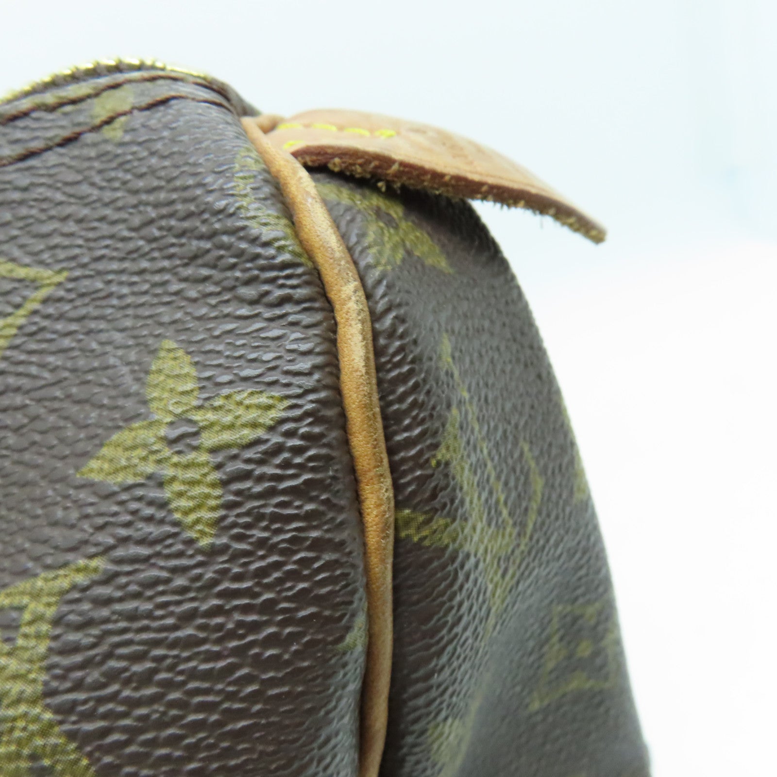 LOUIS VUITTON Monogram Speedy 30手挽袋金扣啡色