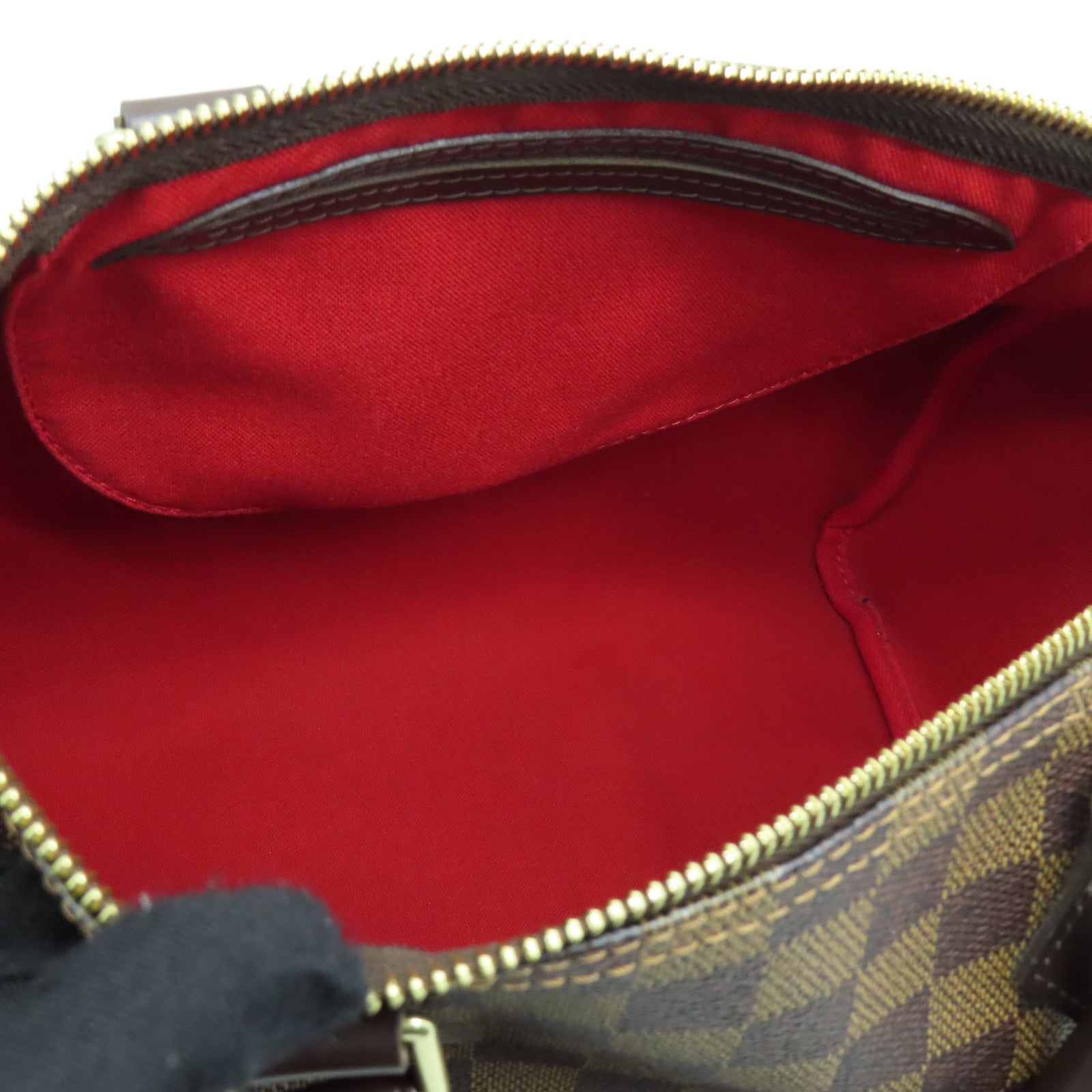 LOUIS VUITTON Damier Ebene Speedy 30金扣手挽袋啡色