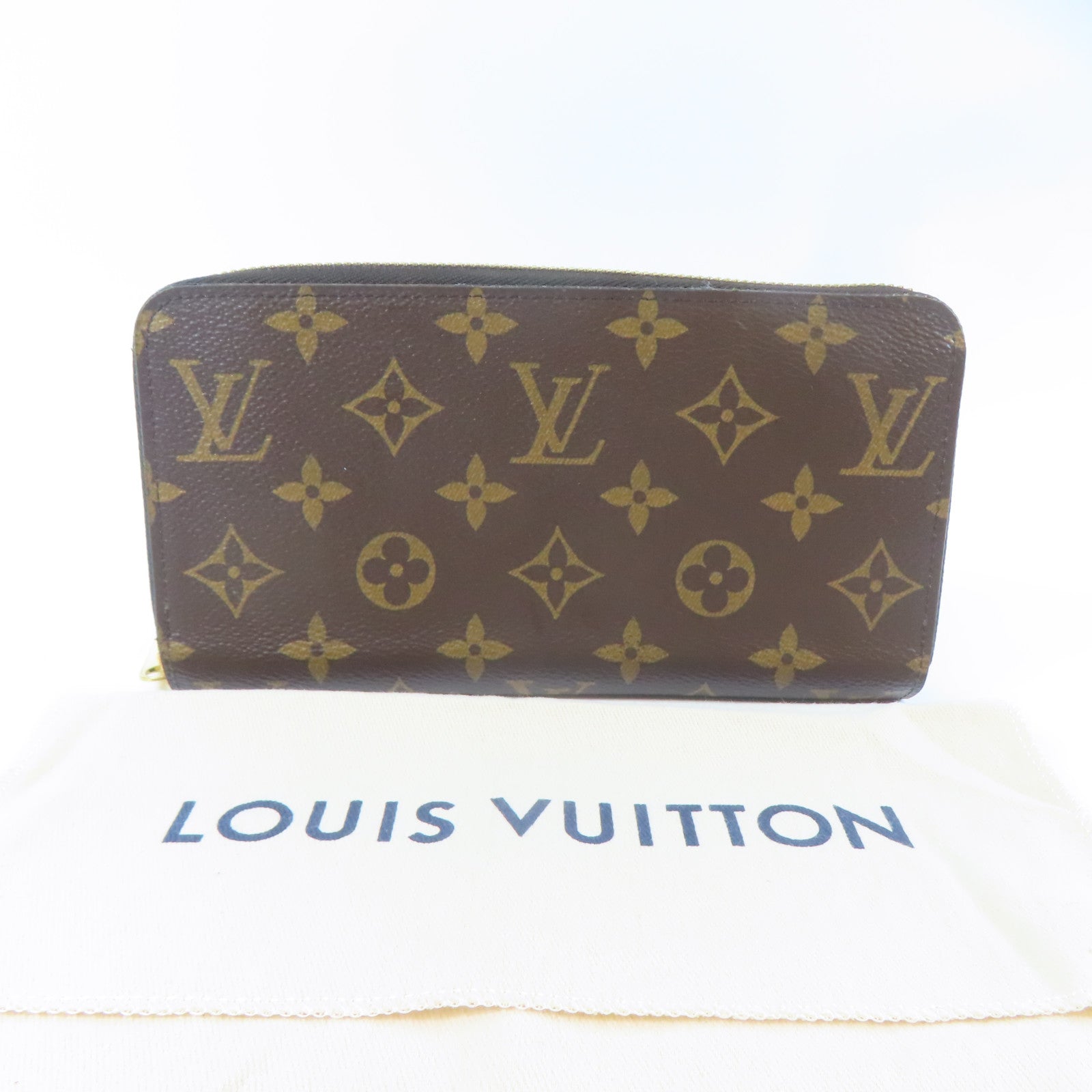 LOUIS VUITTON Monogram Zippy Long Wallet金扣長錢包啡色