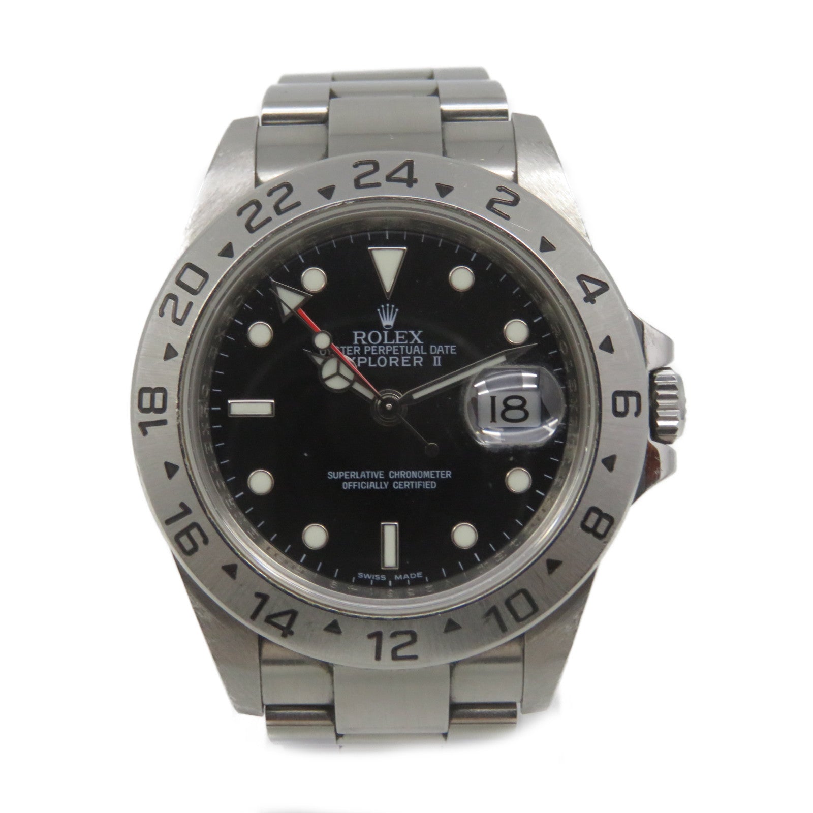 ROLEX 【激減優惠】Explorer II Watch不鏽鋼自動機芯手錶黑色/銀色