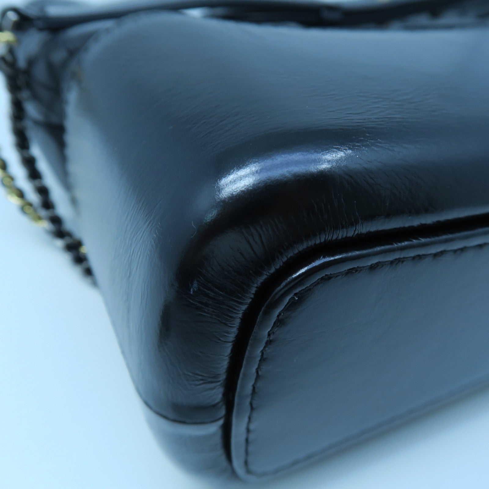 CHANEL 【激減優惠】牛皮皮革Gabrielle金扣鏈帶肩背袋黑色