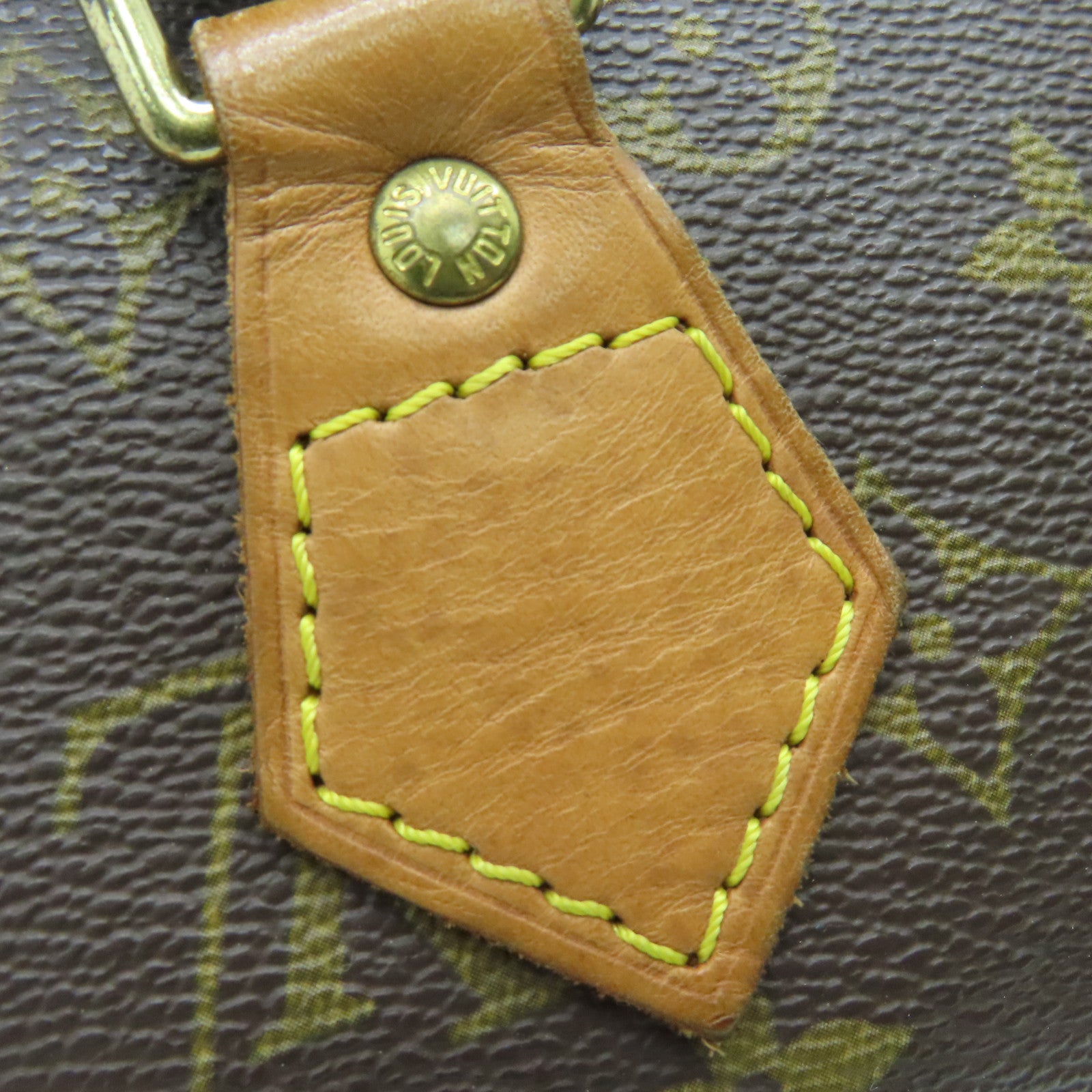 LOUIS VUITTON Monogram Speedy 30手挽袋金扣啡色