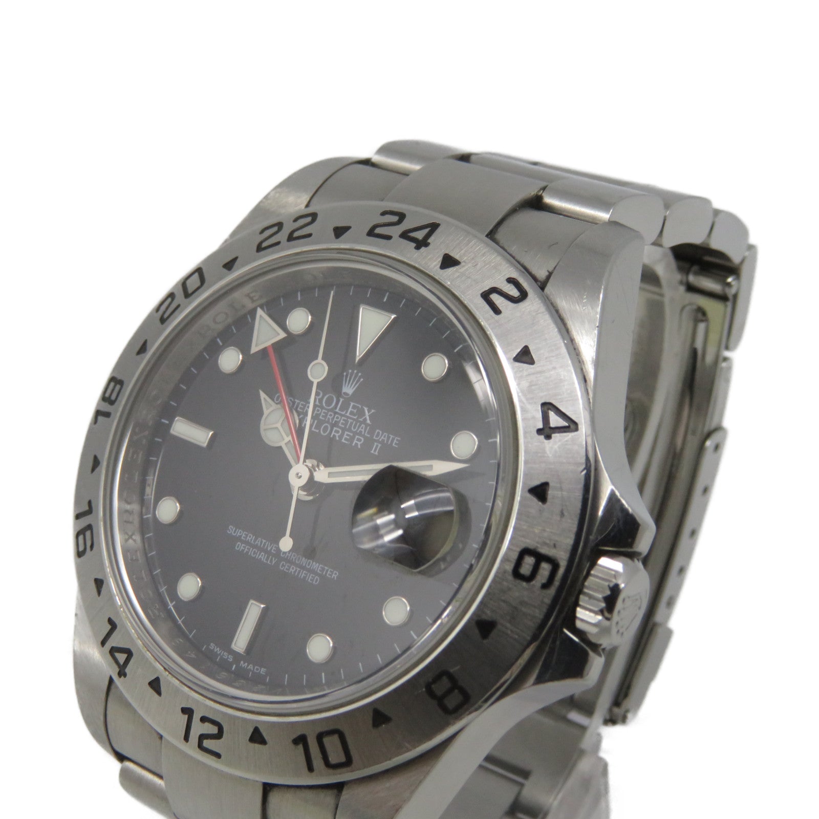 ROLEX 【激減優惠】Explorer II Watch不鏽鋼自動機芯手錶黑色/銀色