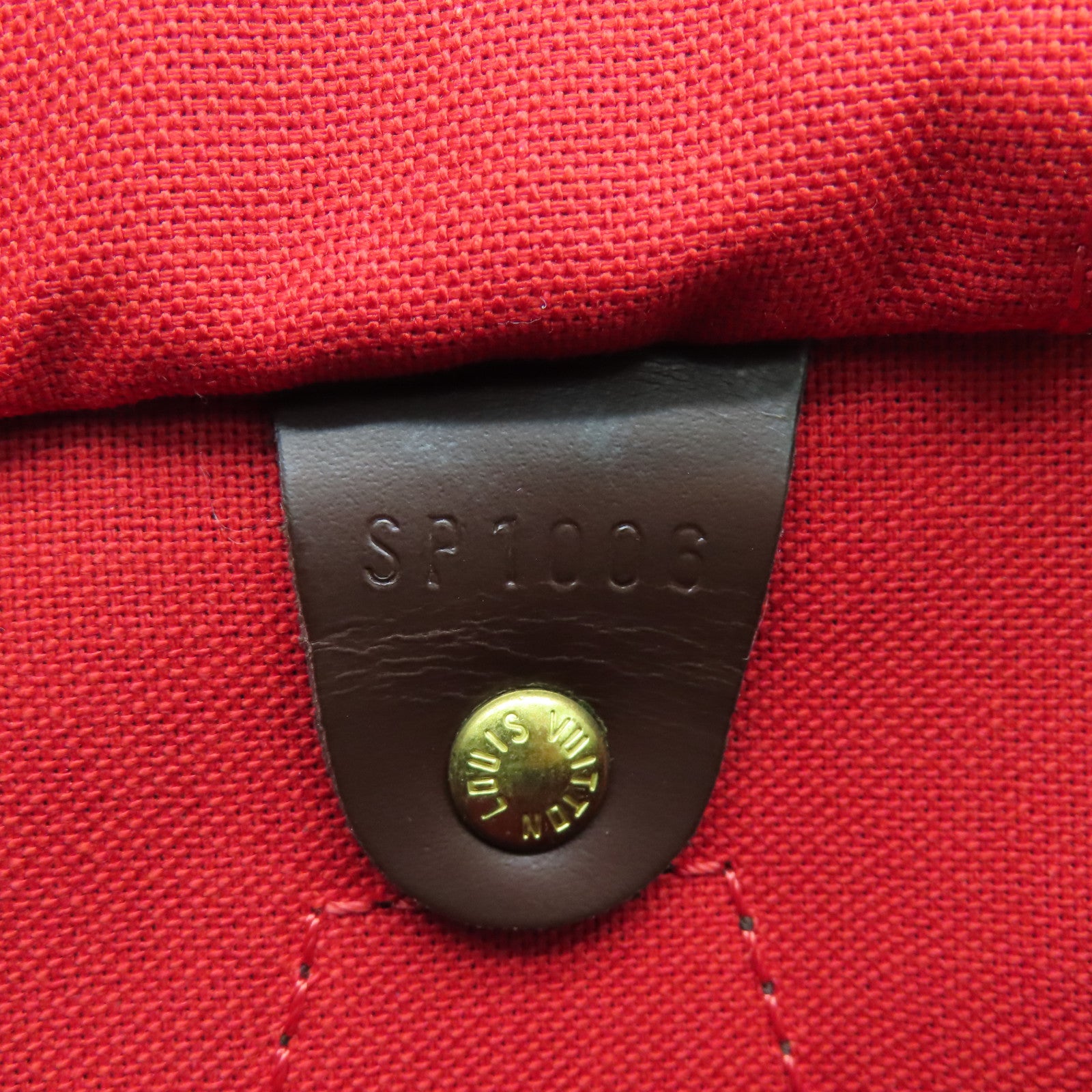 LOUIS VUITTON Damier Ebene Speedy 30金扣手挽袋啡色