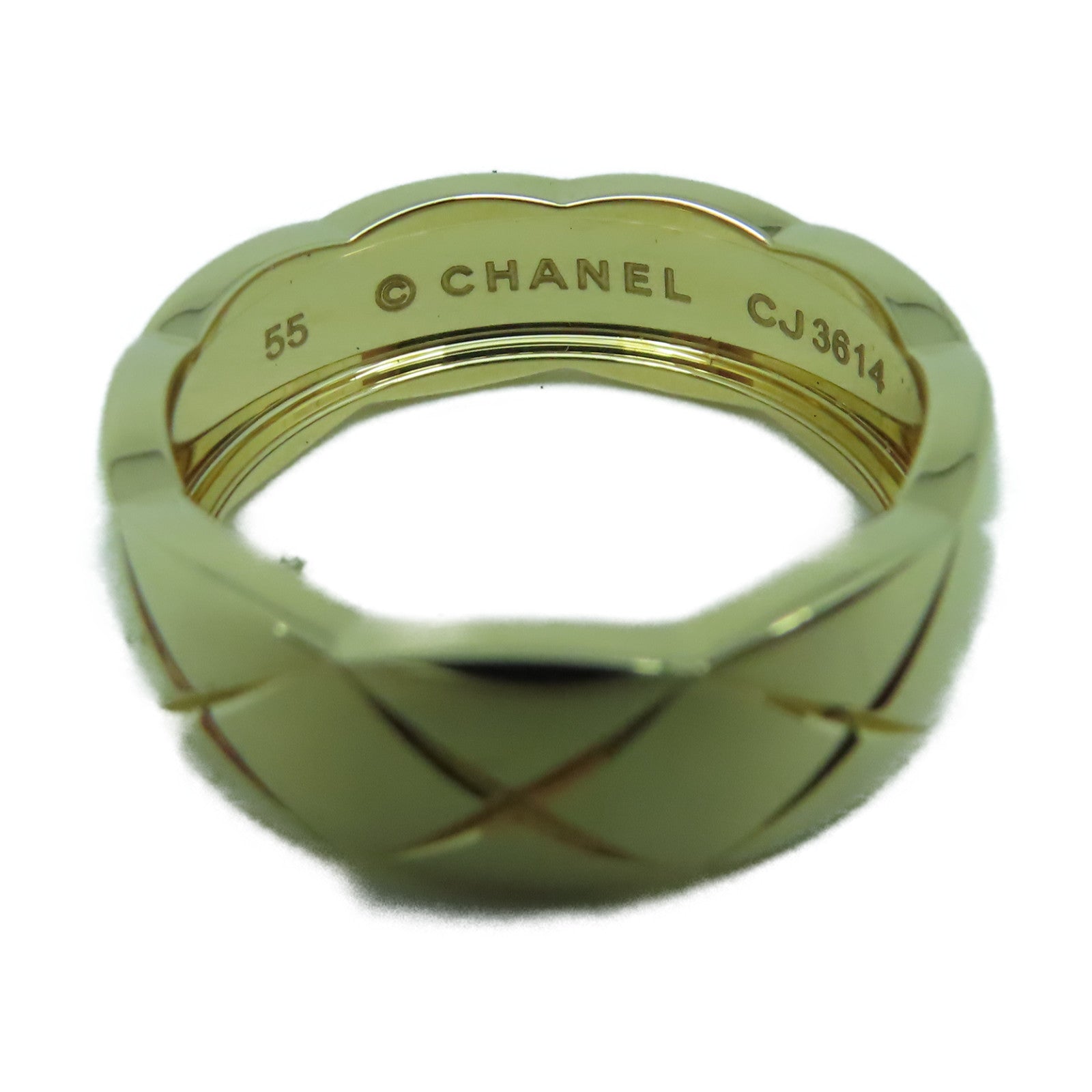 CHANEL 18K黃金CoCo Crush戒指US#7金色