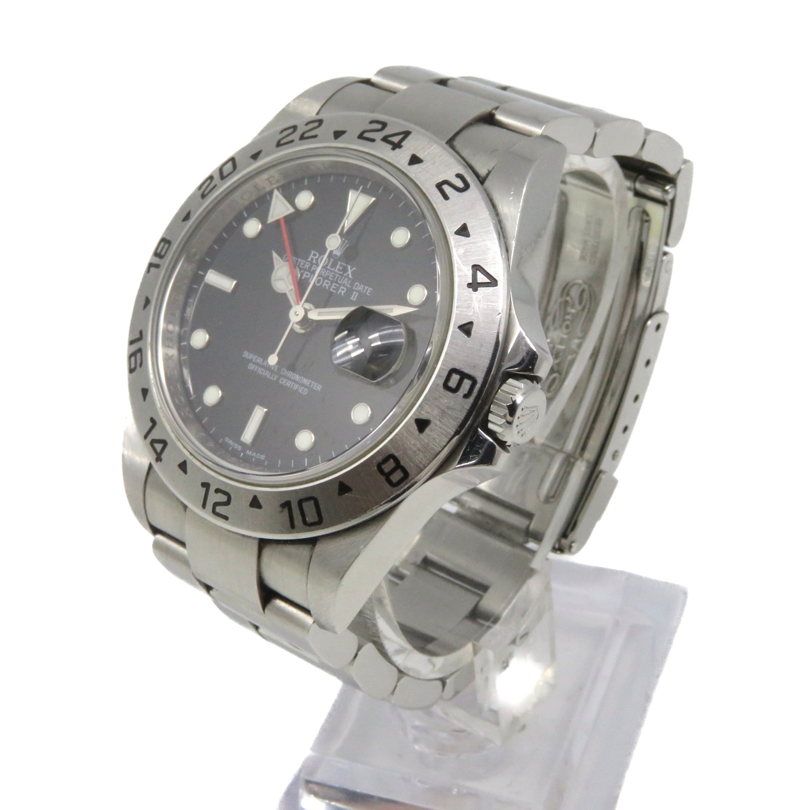 ROLEX 【激減優惠】Explorer II Watch不鏽鋼自動機芯手錶黑色/銀色