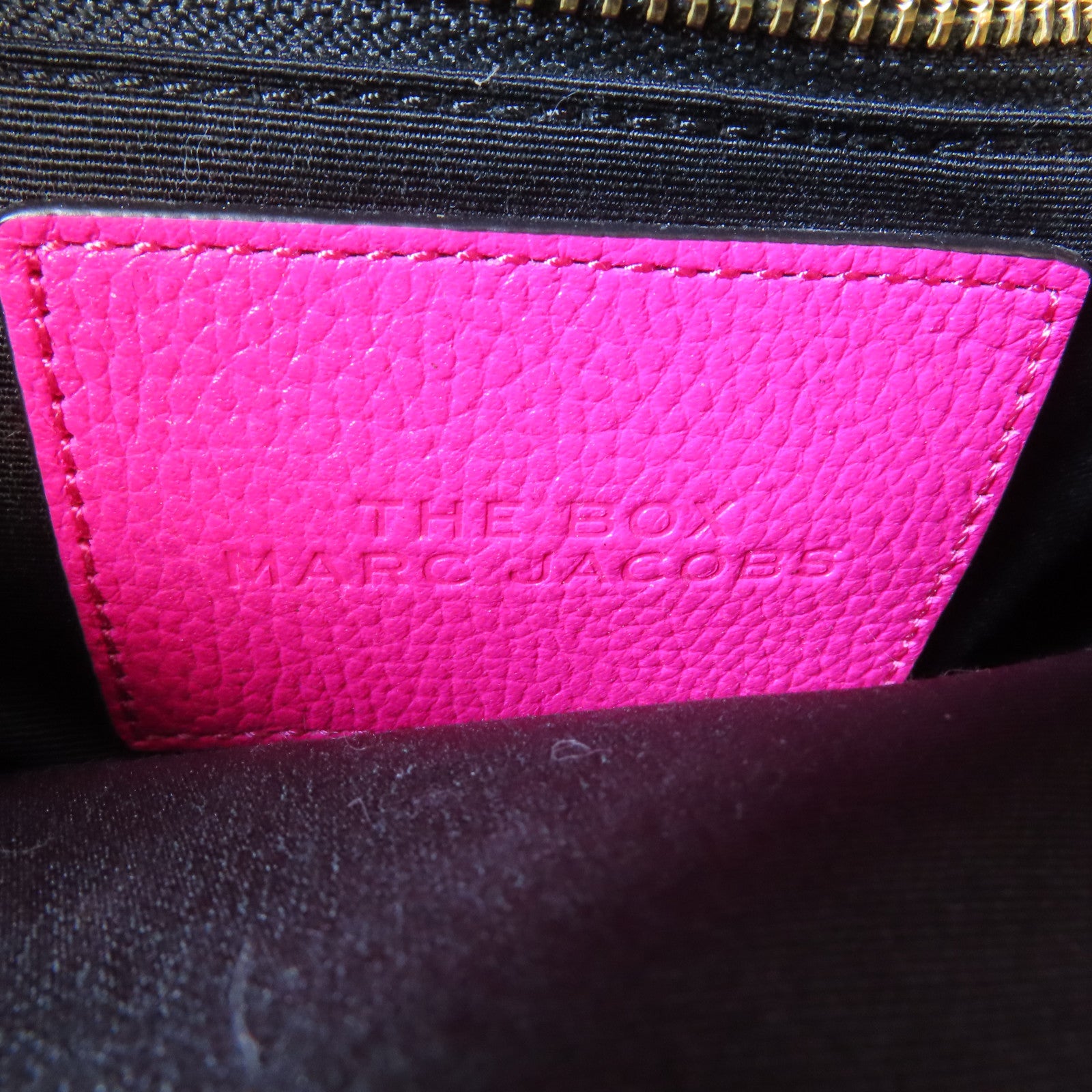MARC JACOBS 牛皮皮革2 Way Shoulder金扣手挽肩背兩用袋粉紅色