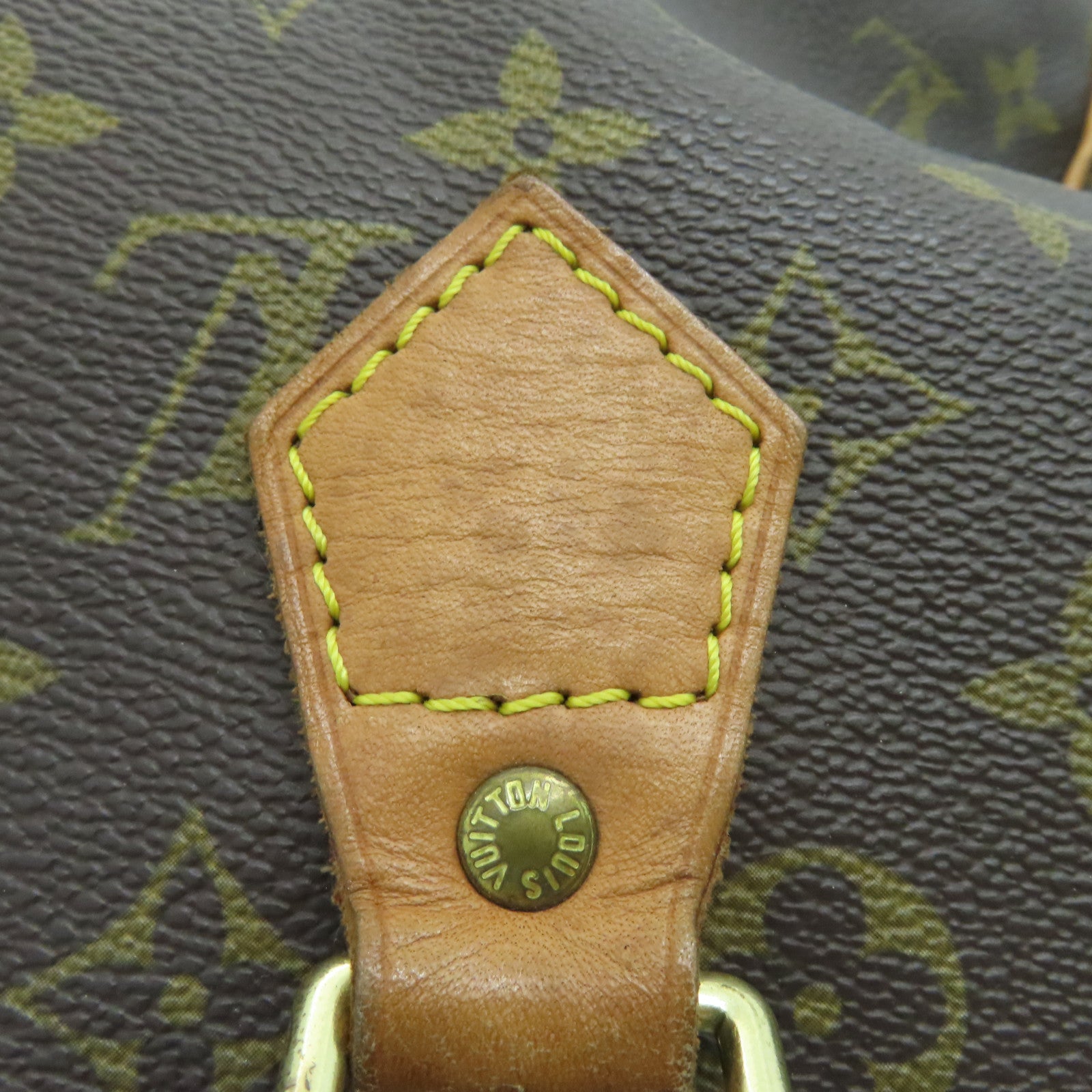 LOUIS VUITTON Monogram Speedy 30手挽袋金扣啡色