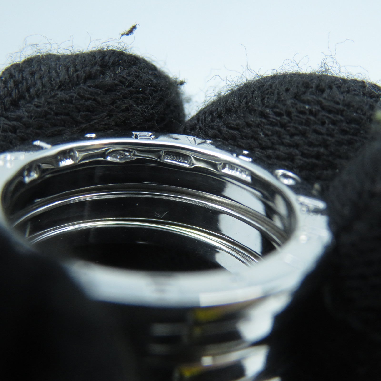 BVLGARI 18K白金B-zero1戒指BVLGARI#54/US#6