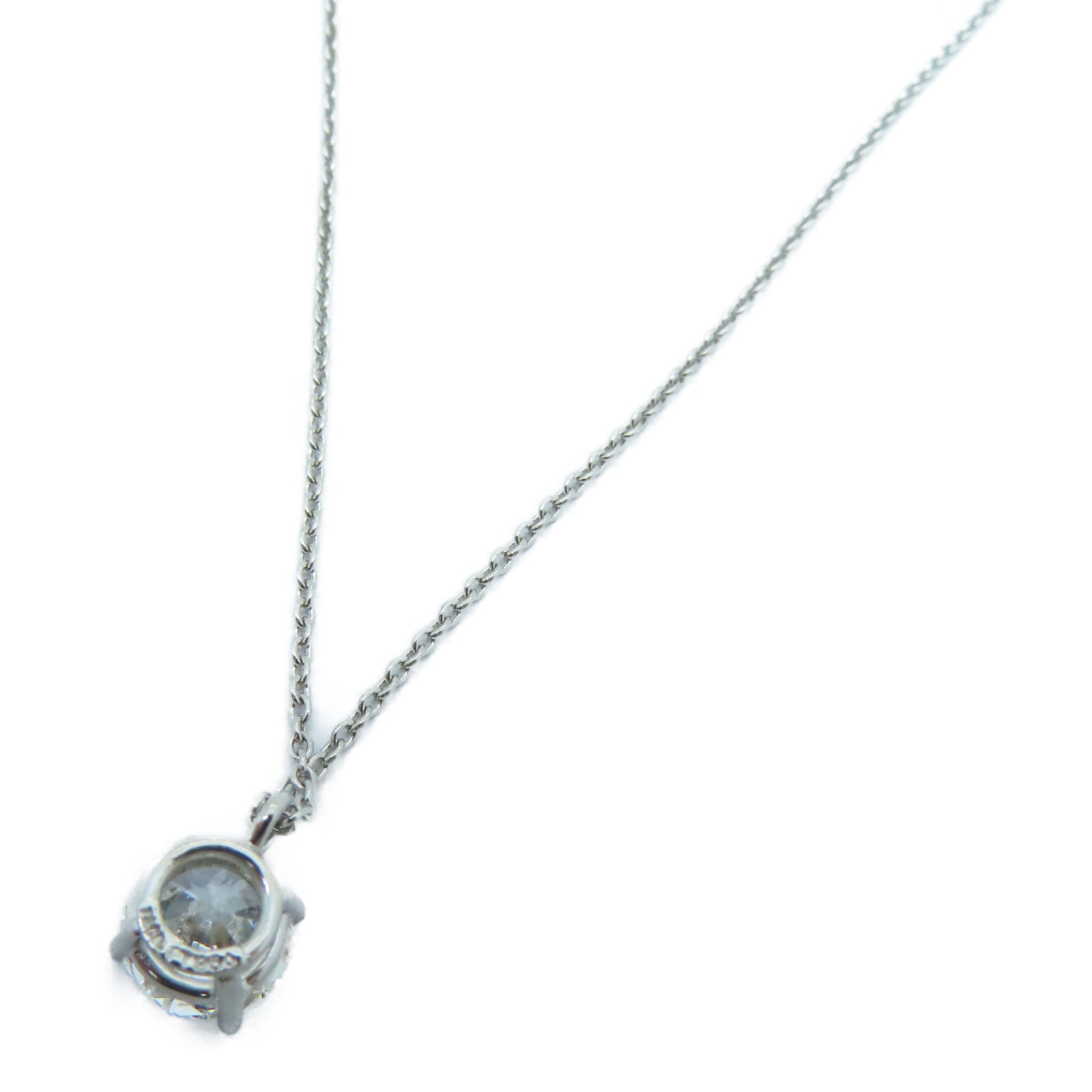 TIFFANY&amp;CO [Shock Reduction Offer] PT950 Platinum Diamond Necklace 1.20ct Diamond Necklace