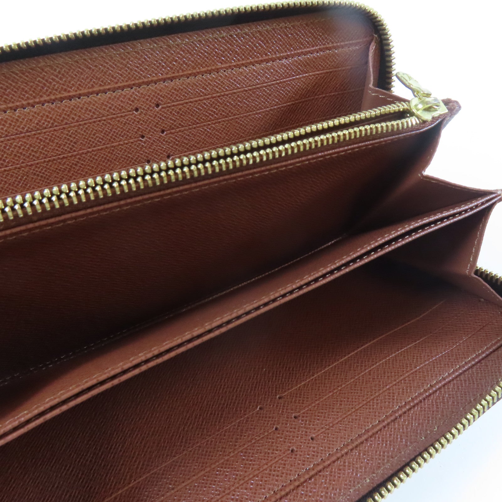 LOUIS VUITTON Monogram Zippy Long Wallet金扣長錢包啡色