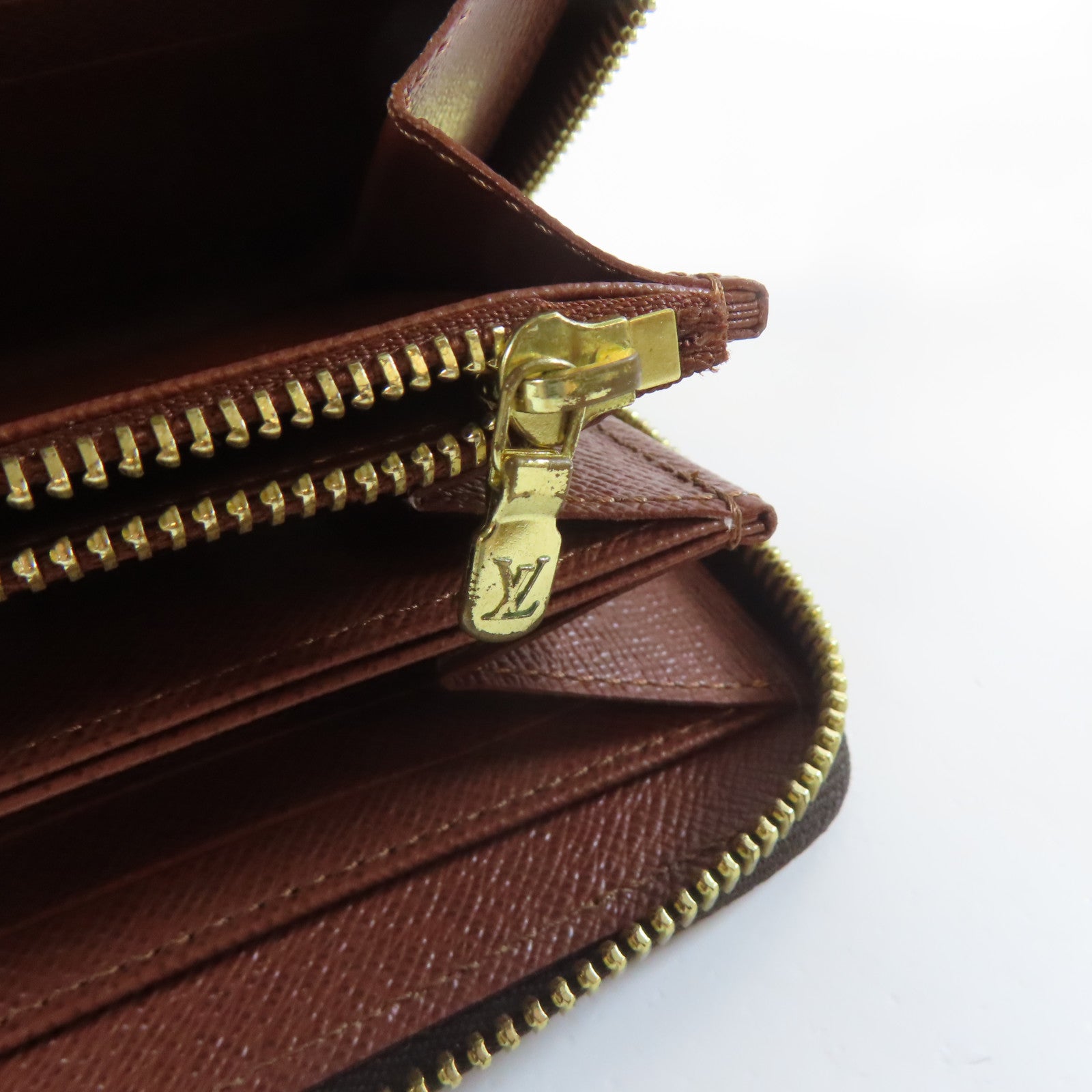 LOUIS VUITTON Monogram Zippy Long Wallet金扣長錢包啡色
